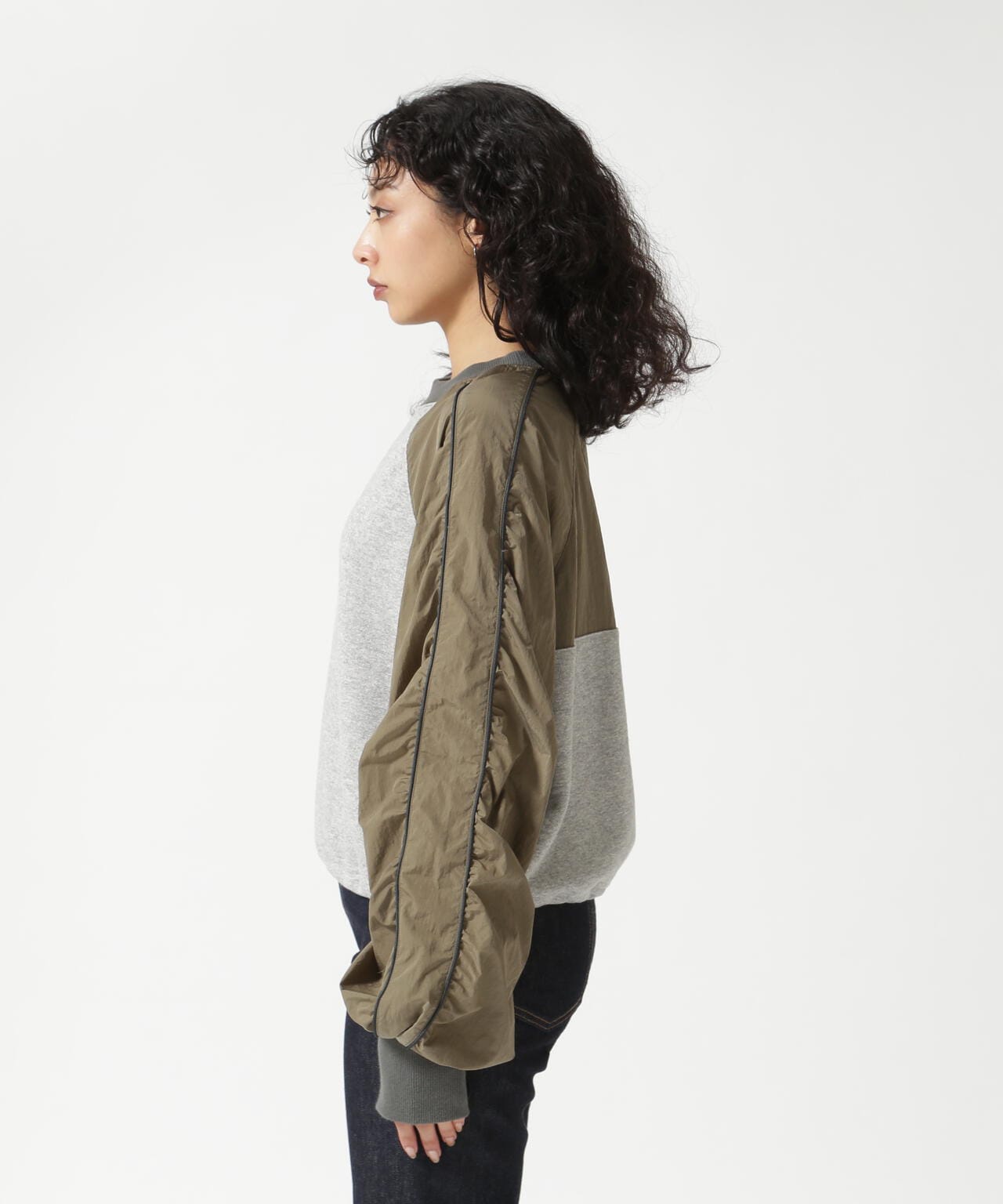 NOUNLESS(ナウンレス)SPORTY SWEAT DOCKING TOPS