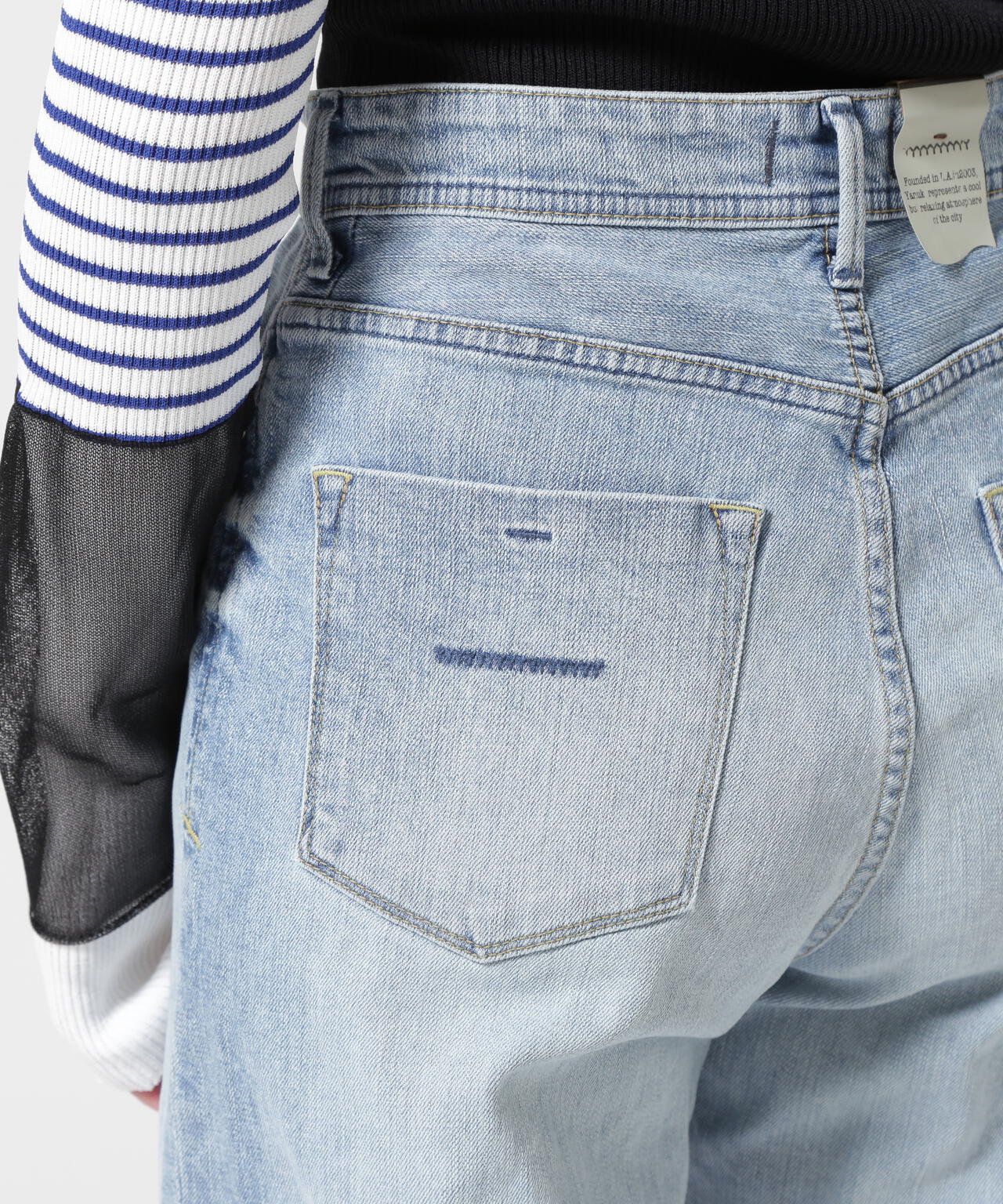 YANUK(ヤヌーク) LEA/ボーイズストレート/カットオフフロスト/COF