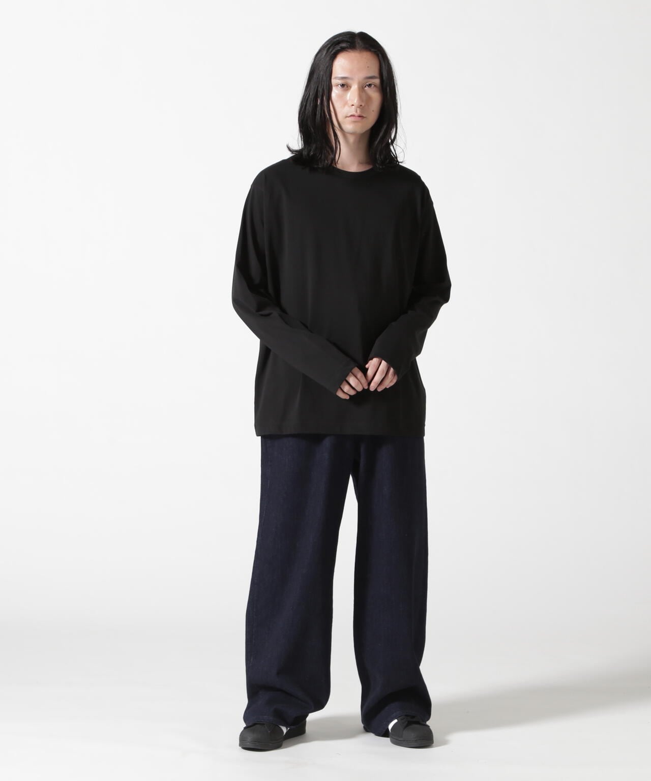 ATON (エイトン) DRY COTTON JERSEY L/S T-SHIRT