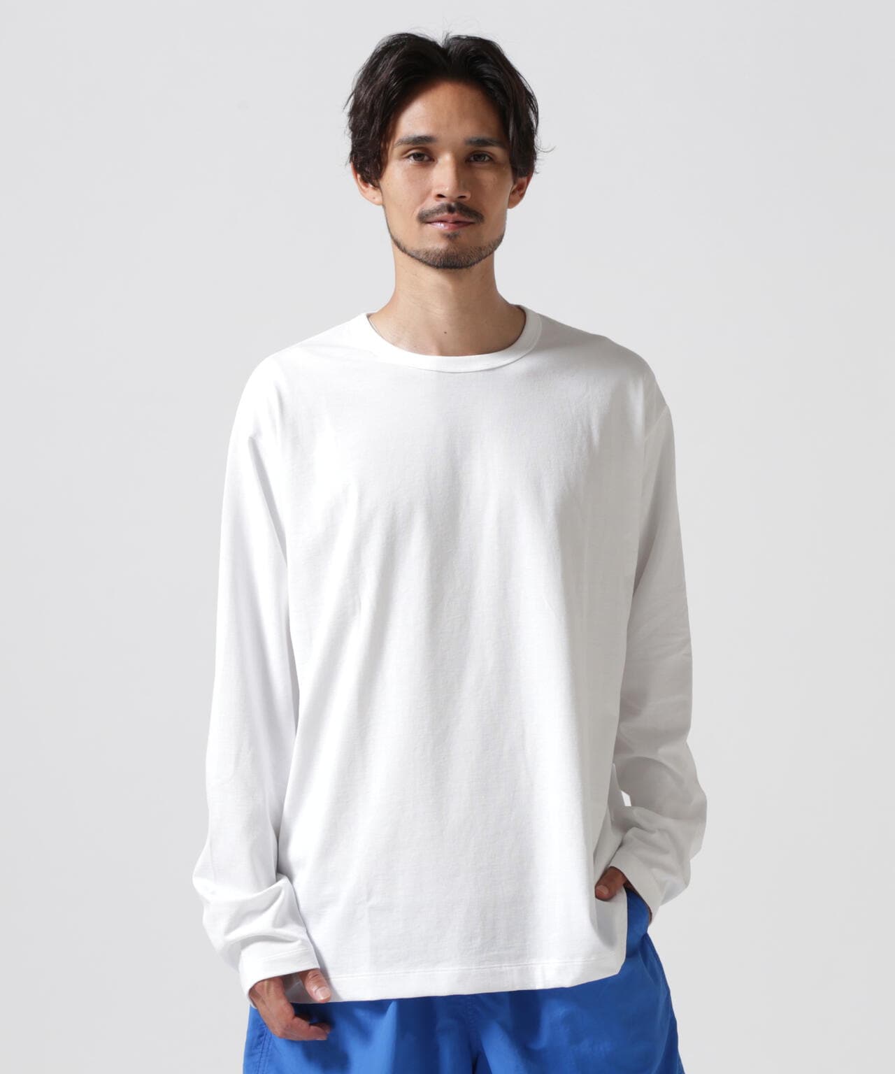 ATON (エイトン) DRY COTTON JERSEY L/S T-SHIRT