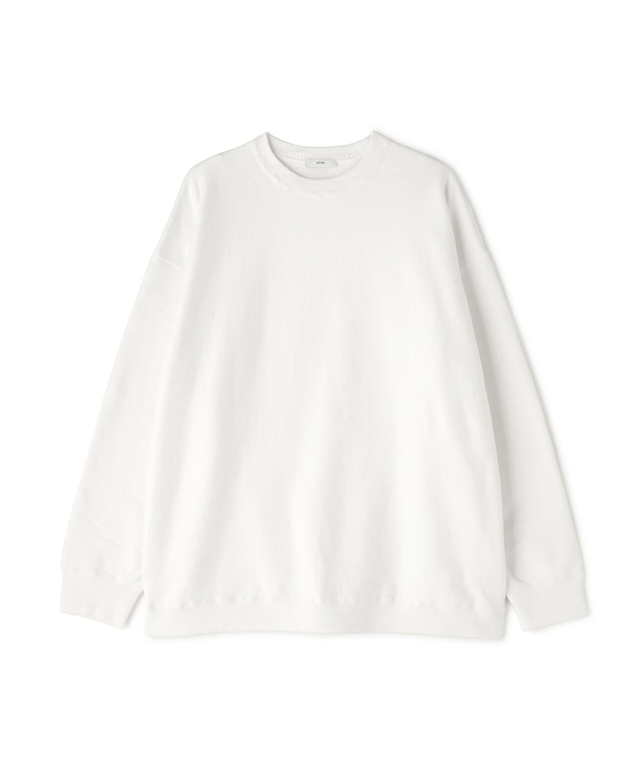 ATON (エイトン) GARMENT DYED URAKE OVERSIZED PULLOVER