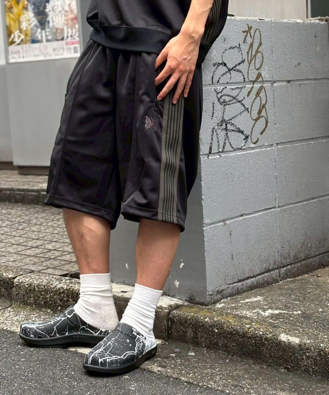 NEEDLES【B'2nd EXCLUSIVE】別注TRACK PANT SHORTS - POLY SMOOTH(UNISEX)