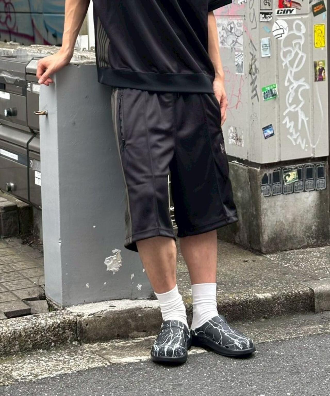 NEEDLES【B'2nd EXCLUSIVE】別注TRACK PANT SHORTS - POLY SMOOTH(UNISEX)