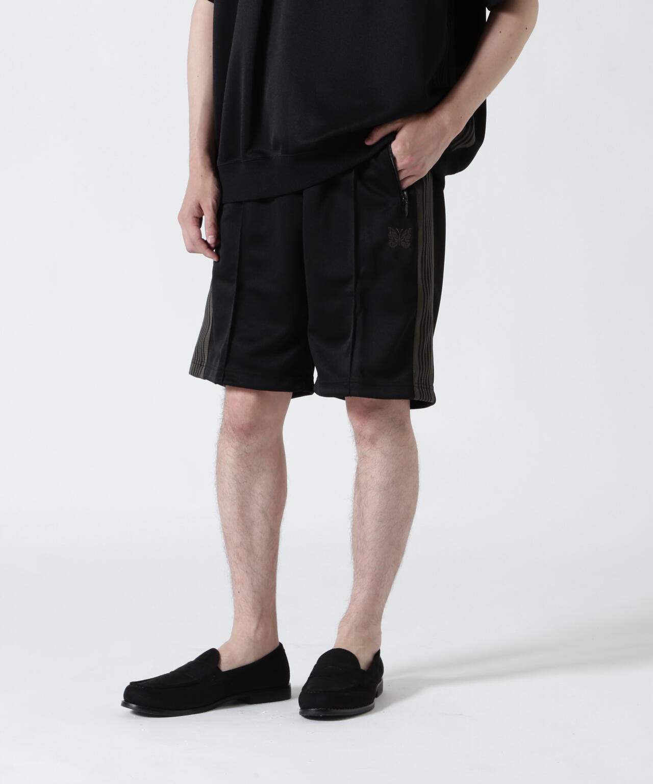 NEEDLES【B'2nd EXCLUSIVE】別注TRACK PANT SHORTS - POLY SMOOTH(UNISEX)
