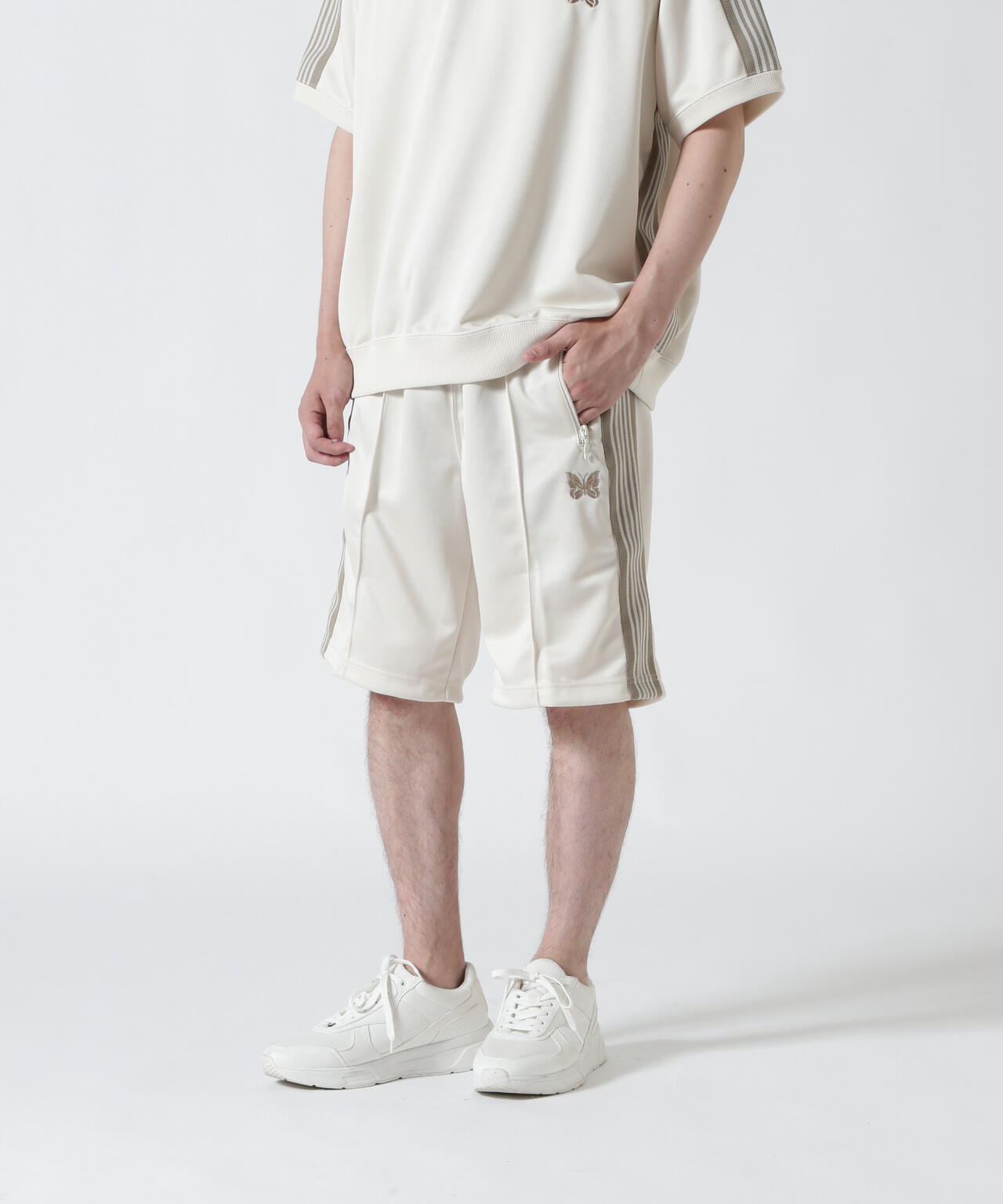 NEEDLES【B'2nd EXCLUSIVE】別注TRACK PANT SHORTS - POLY SMOOTH(UNISEX)