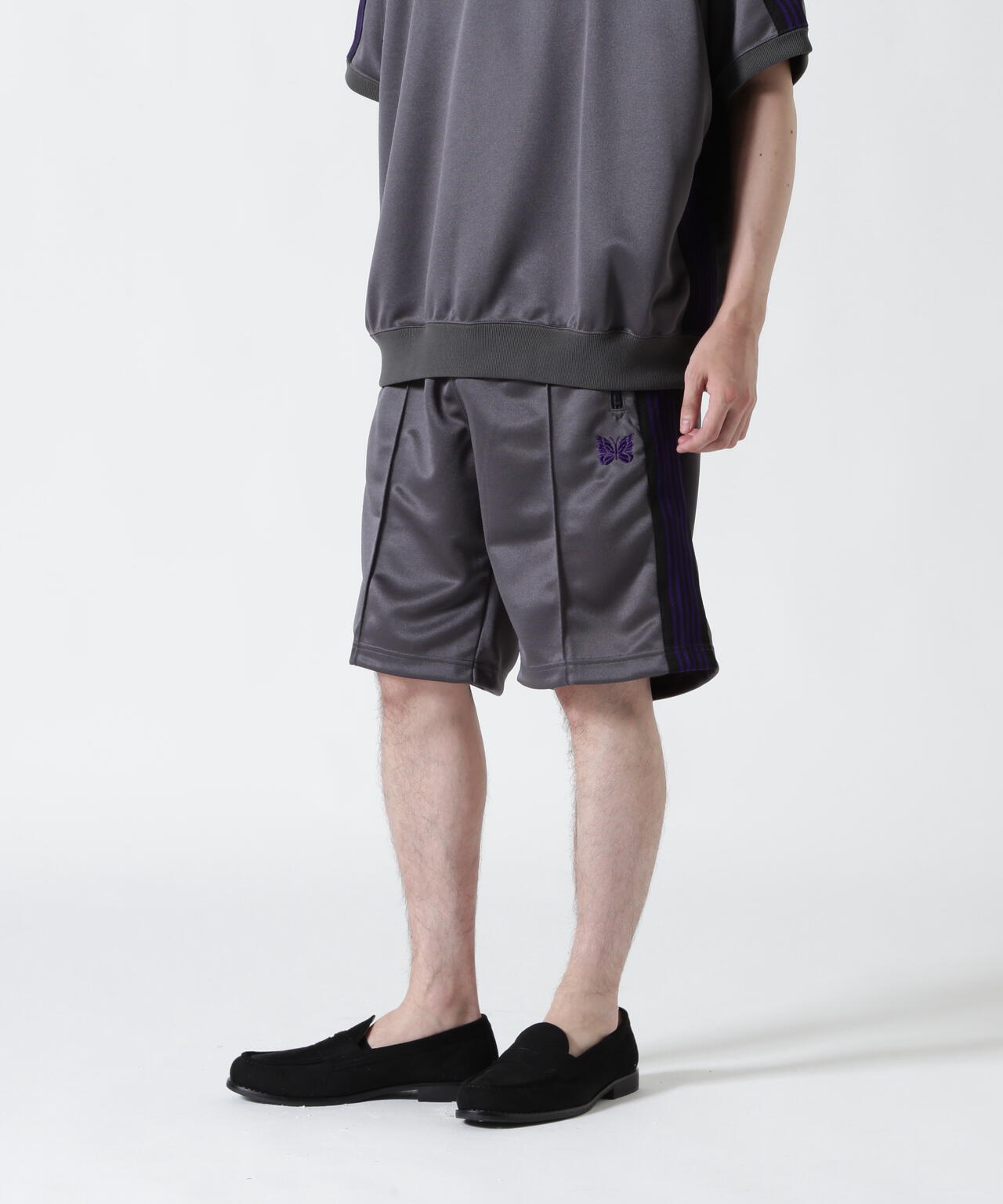 NEEDLES【B'2nd EXCLUSIVE】別注TRACK PANT SHORTS - POLY SMOOTH(UNISEX)