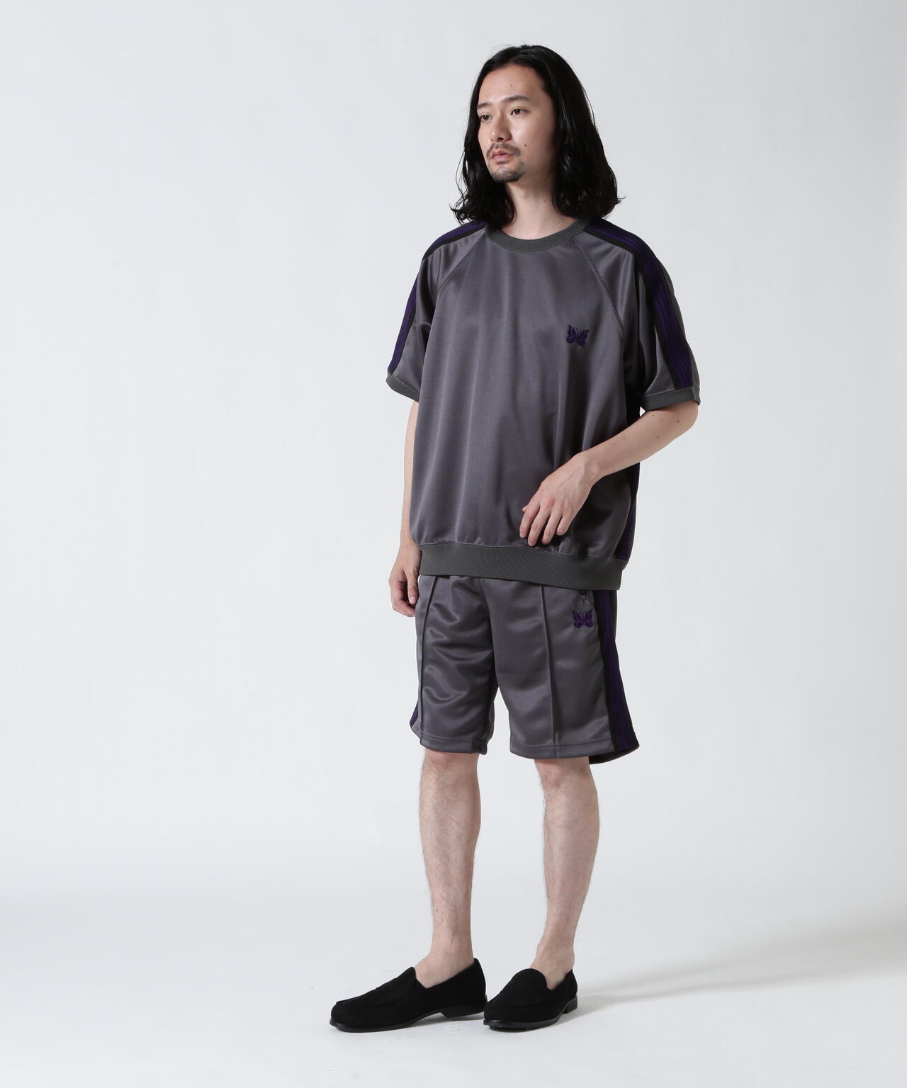 NEEDLES【B'2nd EXCLUSIVE】別注TRACK PANT SHORTS - POLY SMOOTH(UNISEX)