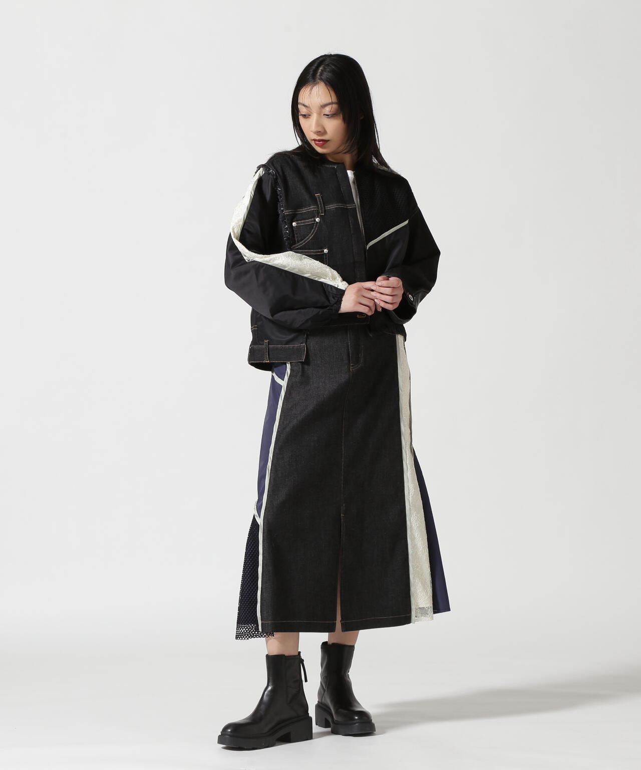 AULA AILA(アウラ アイラ)別注マルチコンビネーションスカート
