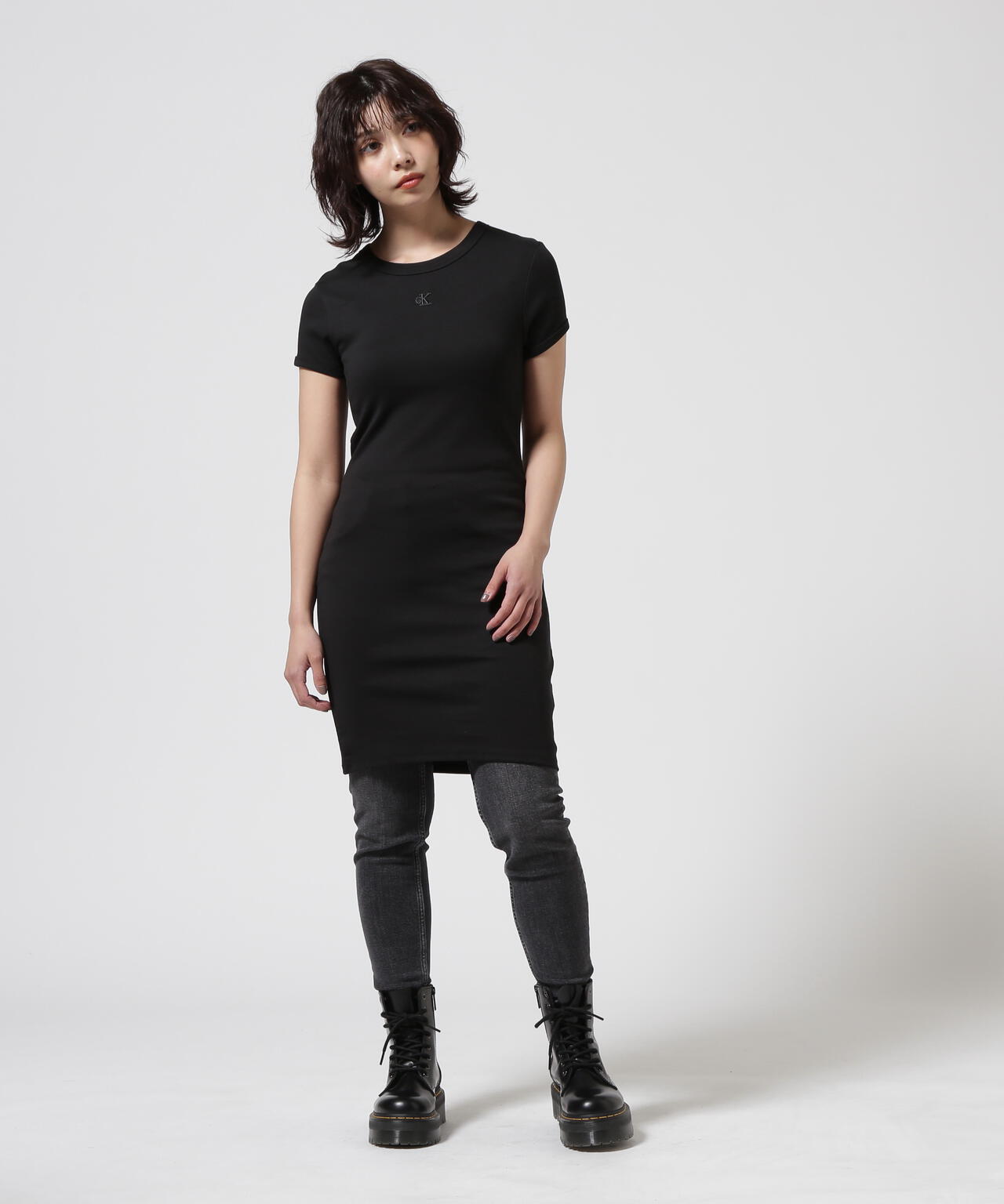 Calvin Klein(カルバンクライン)ショートスリーブカットソーワンピース