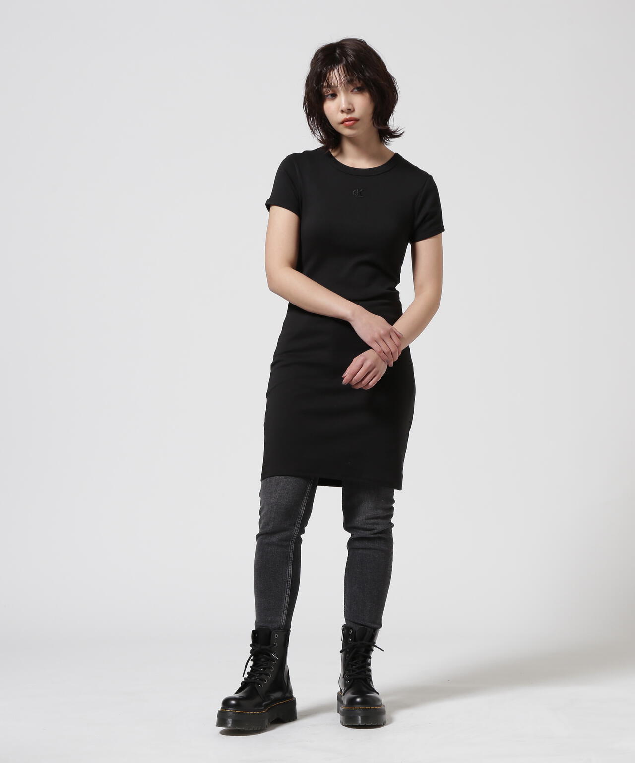 Calvin Klein(カルバンクライン)ショートスリーブカットソーワンピース