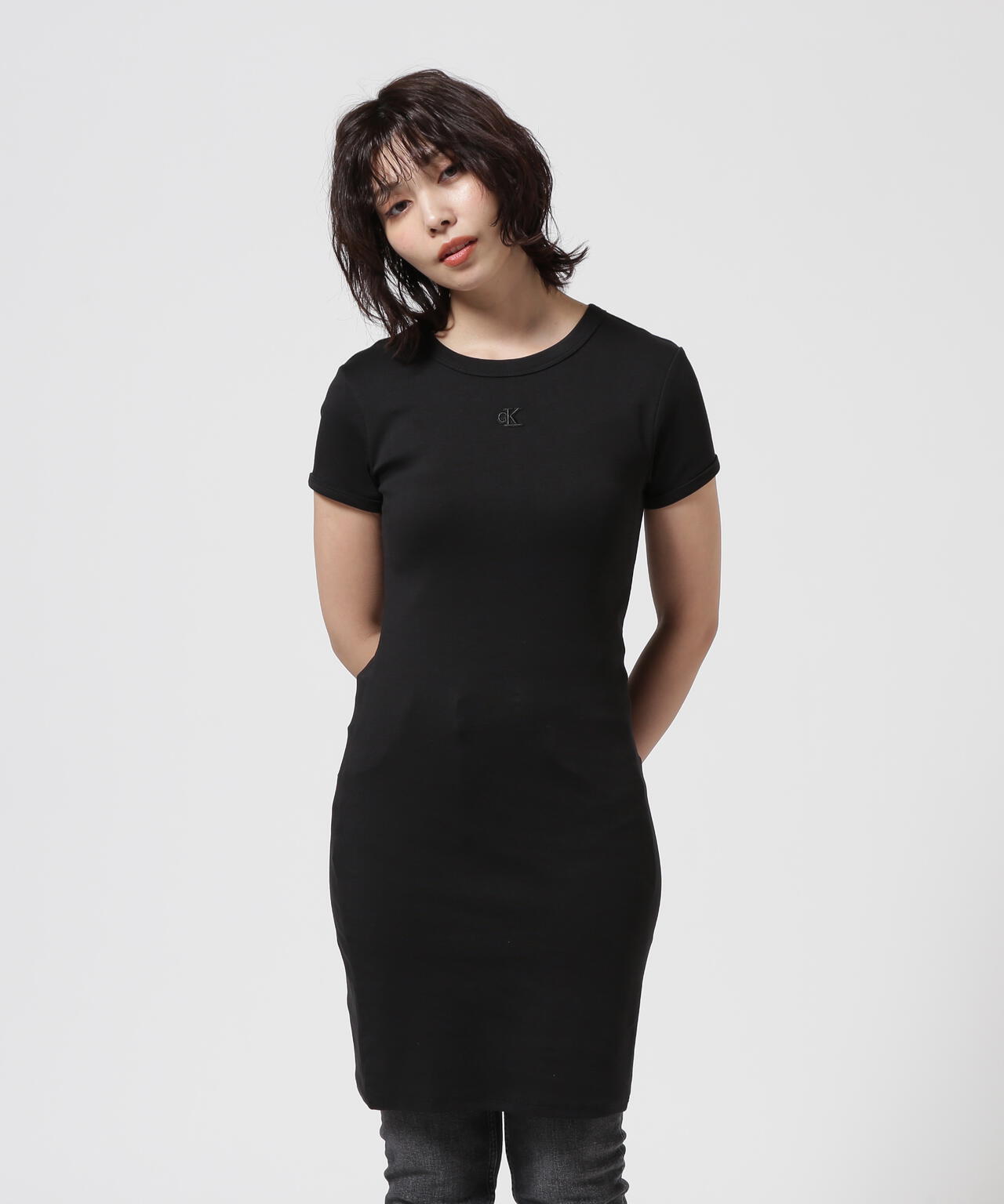Calvin Klein(カルバンクライン)ショートスリーブカットソーワンピース