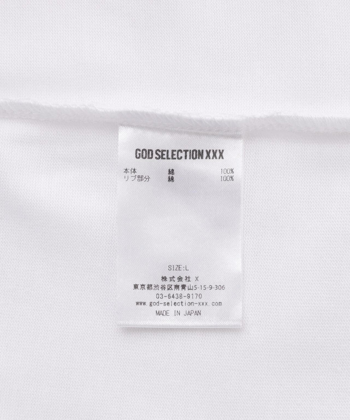 GOD SELECTION XXX / LONG SLEEVE T-SHIRT GX-A25-LT-03