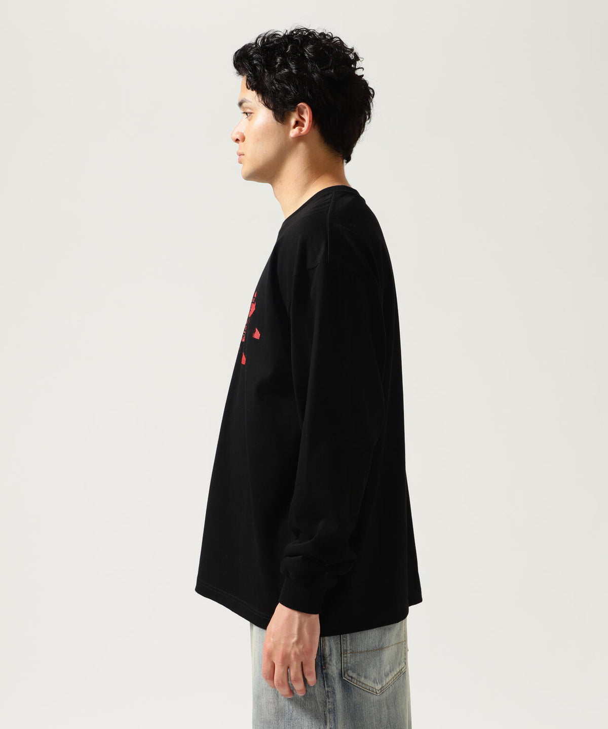 GOD SELECTION XXX/3 FACE LONG SLEEVE T-SHIRT