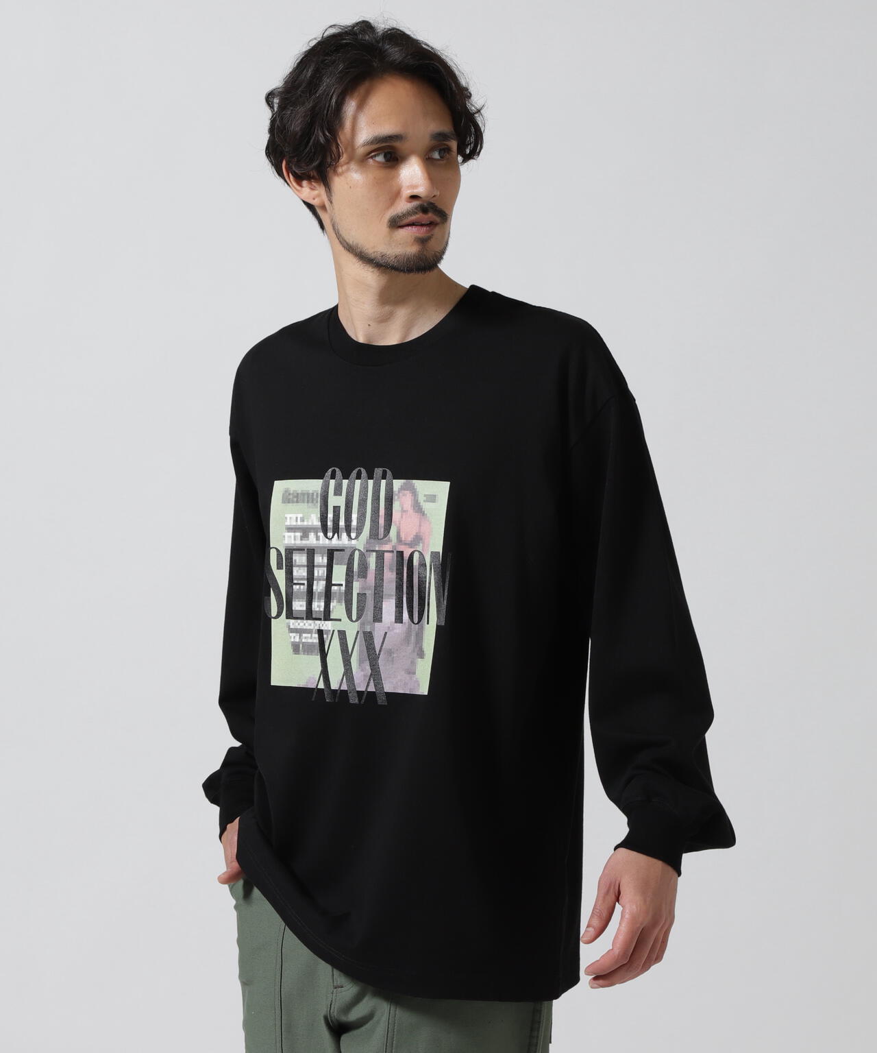 GOD SELECTION XXX / MOSAIC LONG SLEEVE T-SHIRT GX-A25-LT-09