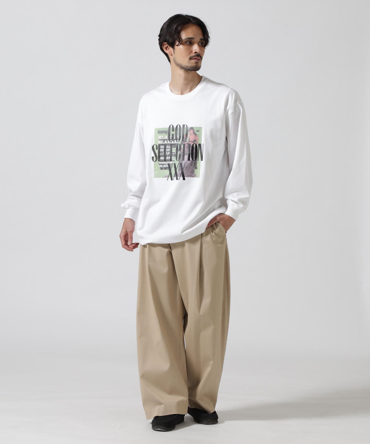 GOD SELECTION XXX / MOSAIC LONG SLEEVE T-SHIRT GX-A25-LT-09