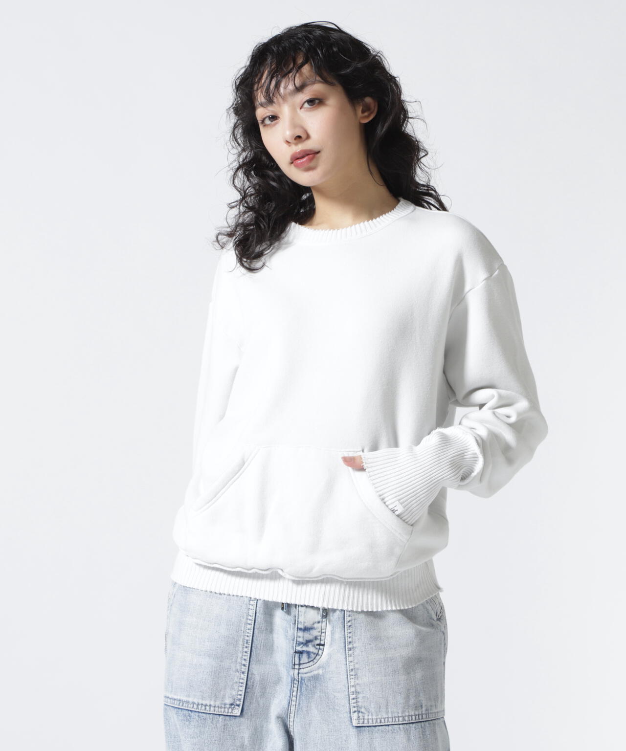 PERFECT RIBS(パーフェクトリブズ)Relax Pocket Crew Neck Sweat