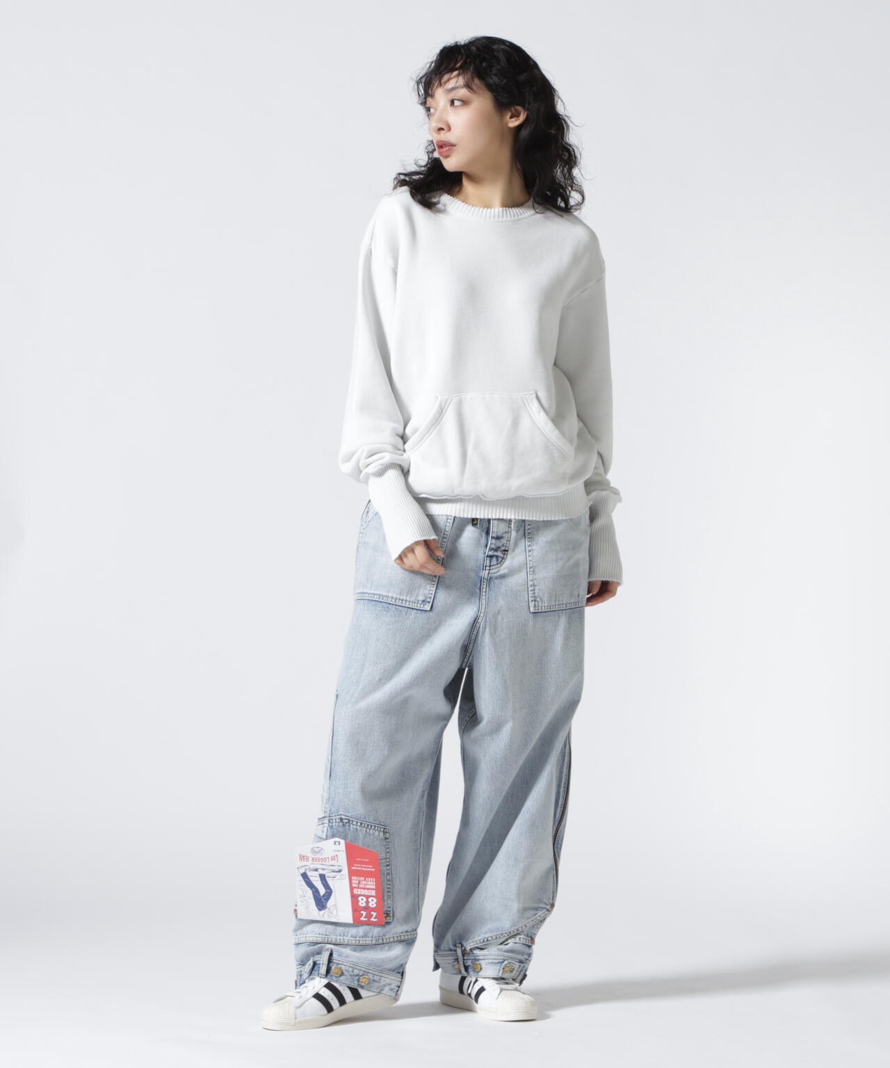 PERFECT RIBS(パーフェクトリブズ)Relax Pocket Crew Neck Sweat
