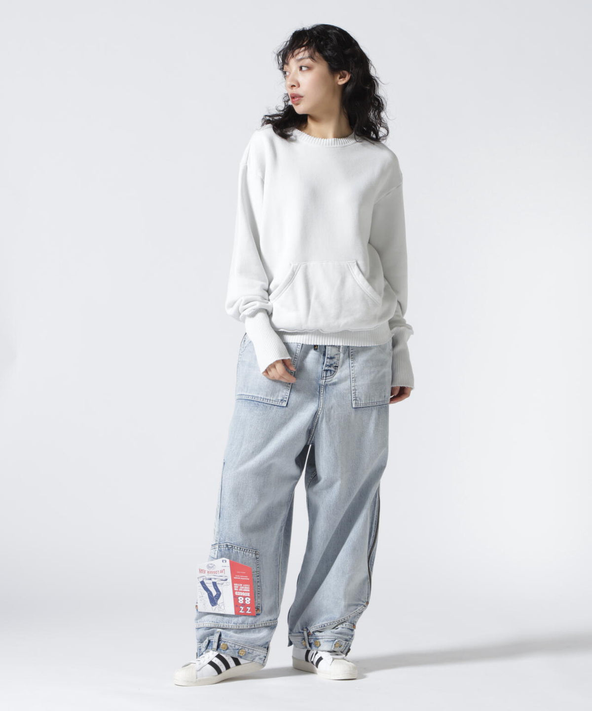 PERFECT RIBS(パーフェクトリブズ)Relax Pocket Crew Neck Sweat