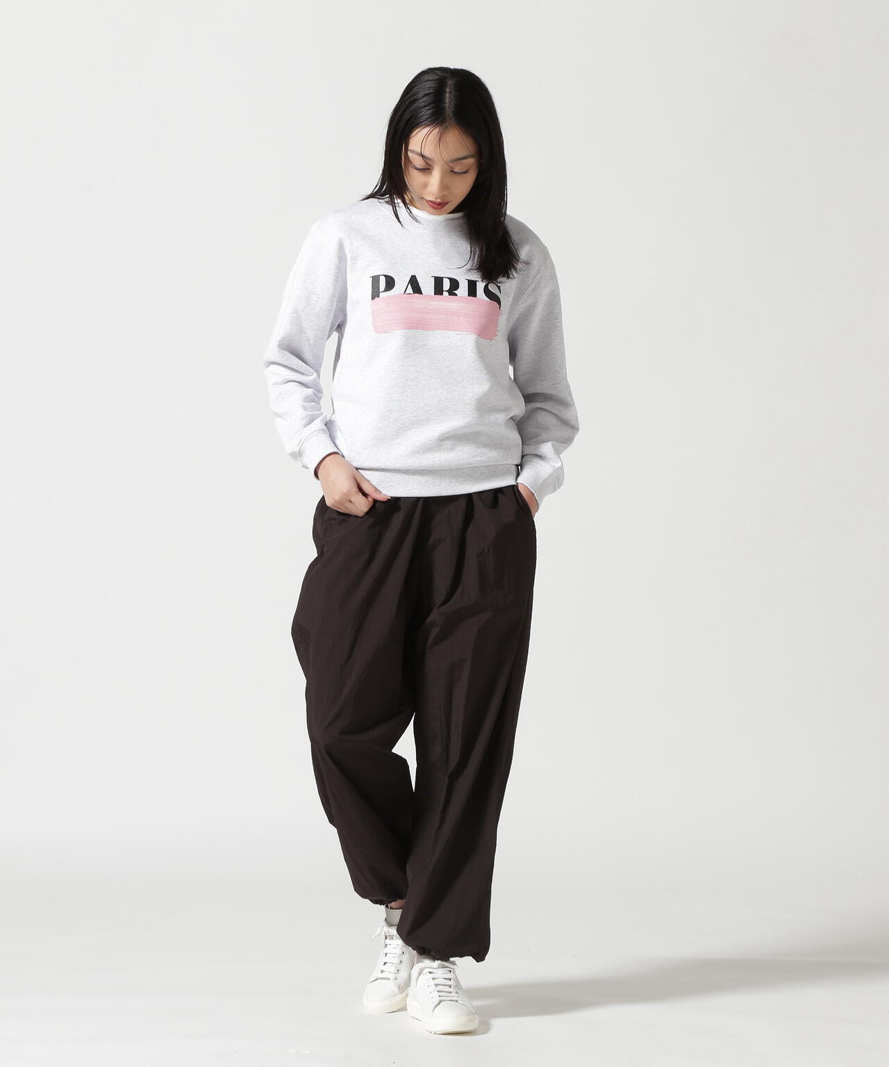 DROIT BELLO(ドロイトベロ)PINKブラッシュPARIS スウェット