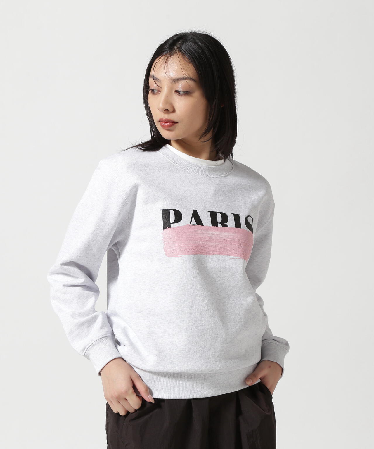 DROIT BELLO(ドロイトベロ)PINKブラッシュPARIS スウェット
