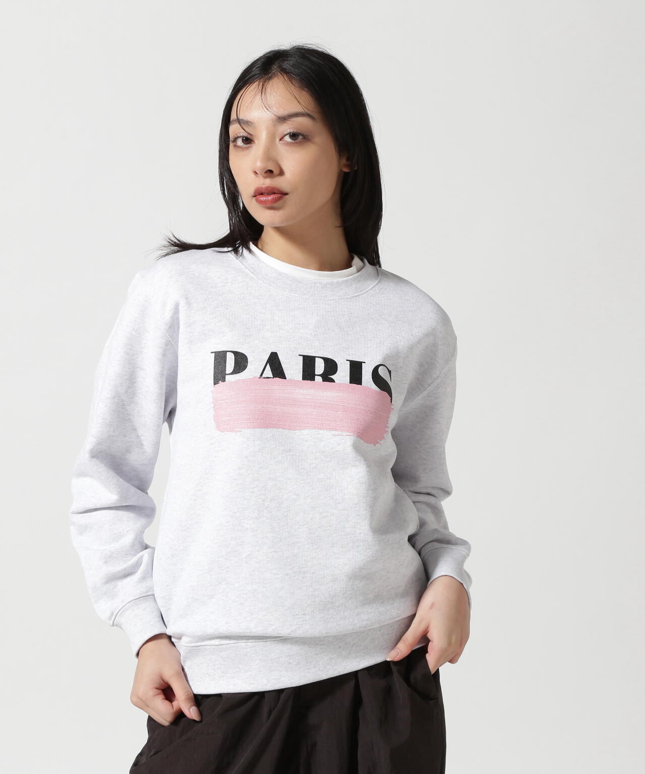 DROIT BELLO(ドロイトベロ)PINKブラッシュPARIS スウェット