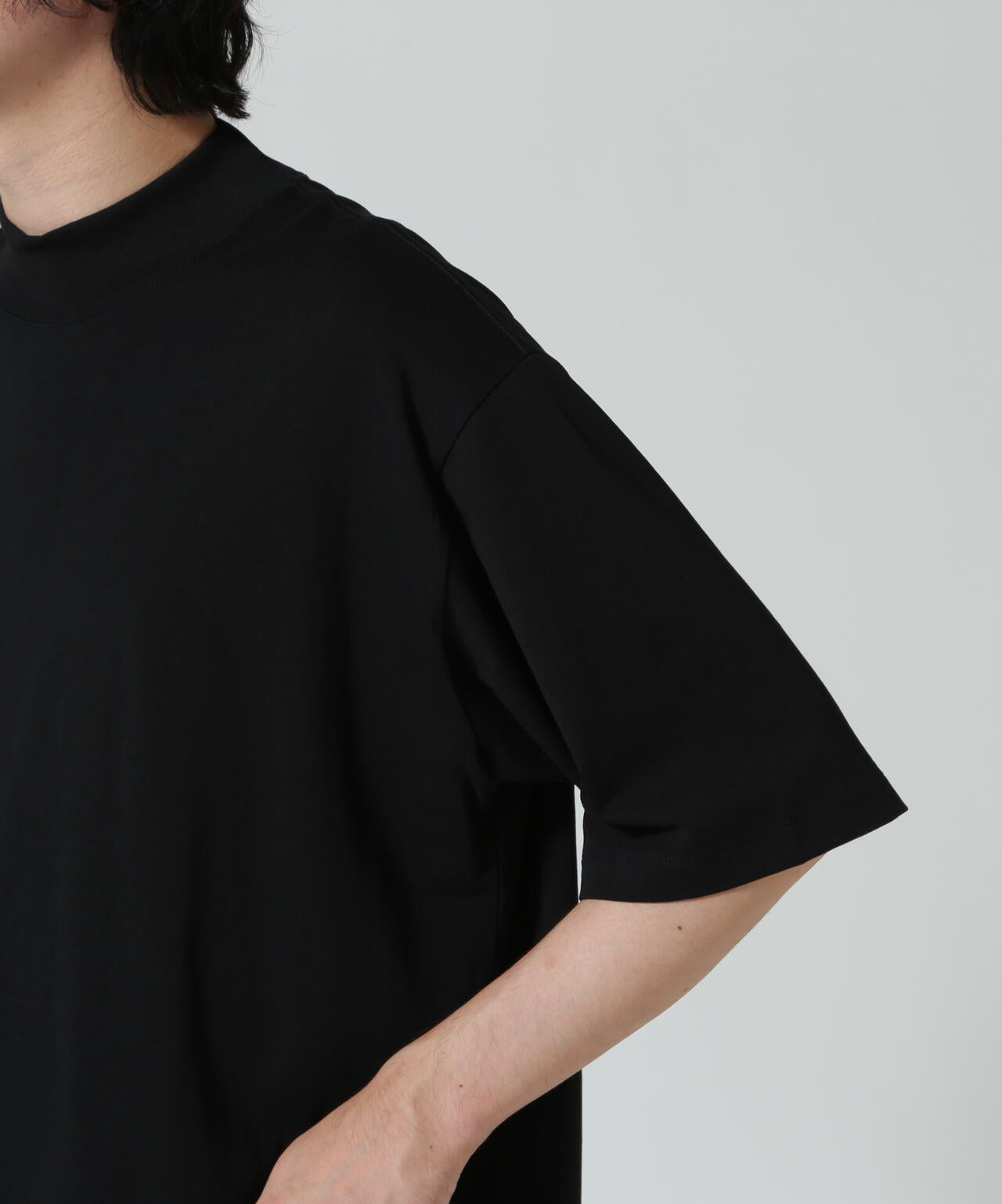 ATON (エイトン)DRY COTTON JERSEY | MOCKNECK T-SHIRT