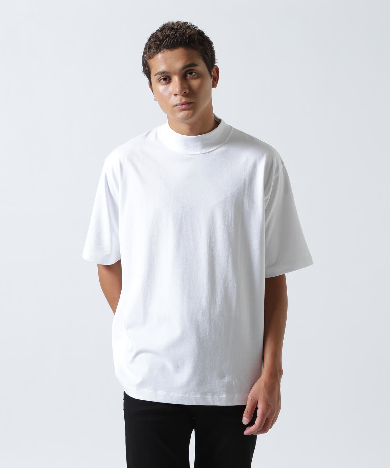 ATON (エイトン)DRY COTTON JERSEY | MOCKNECK T-SHIRT