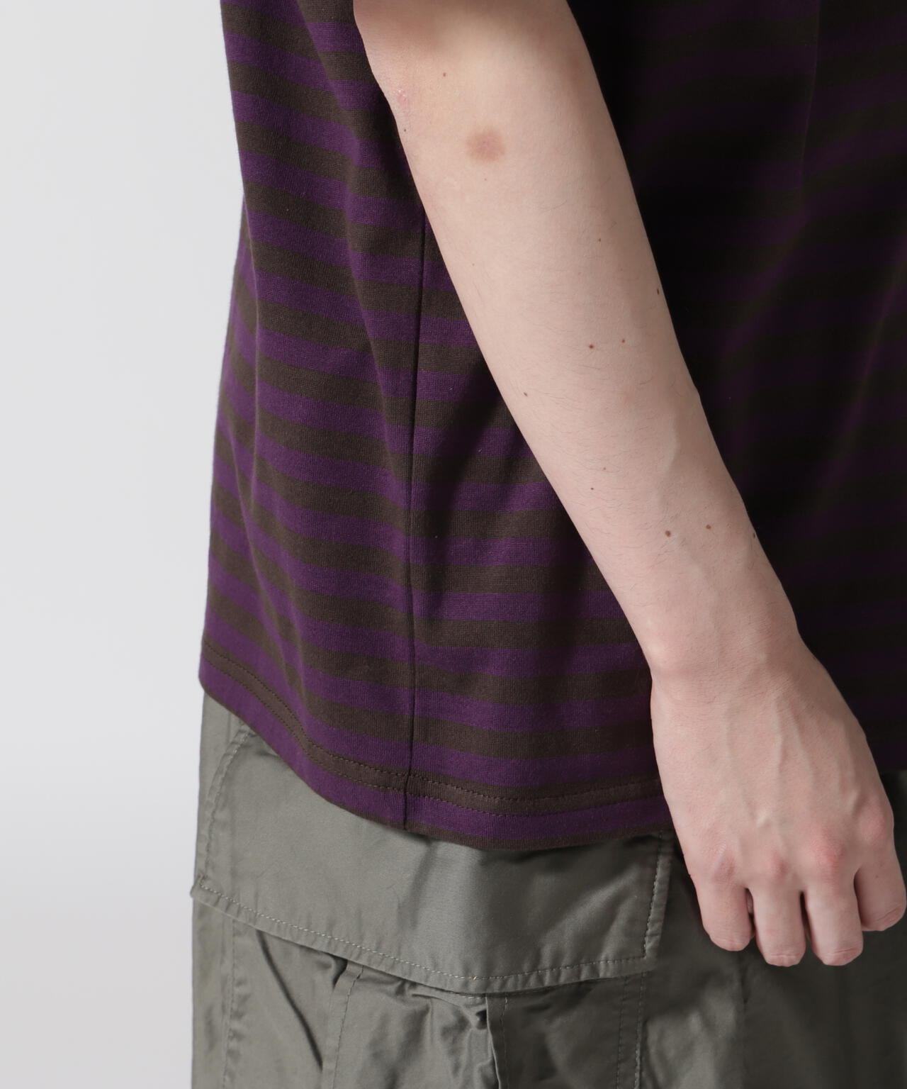 NEEDLES(ニードルズ)S/S Crew Neck Tee - Cotton Stripe Jersey