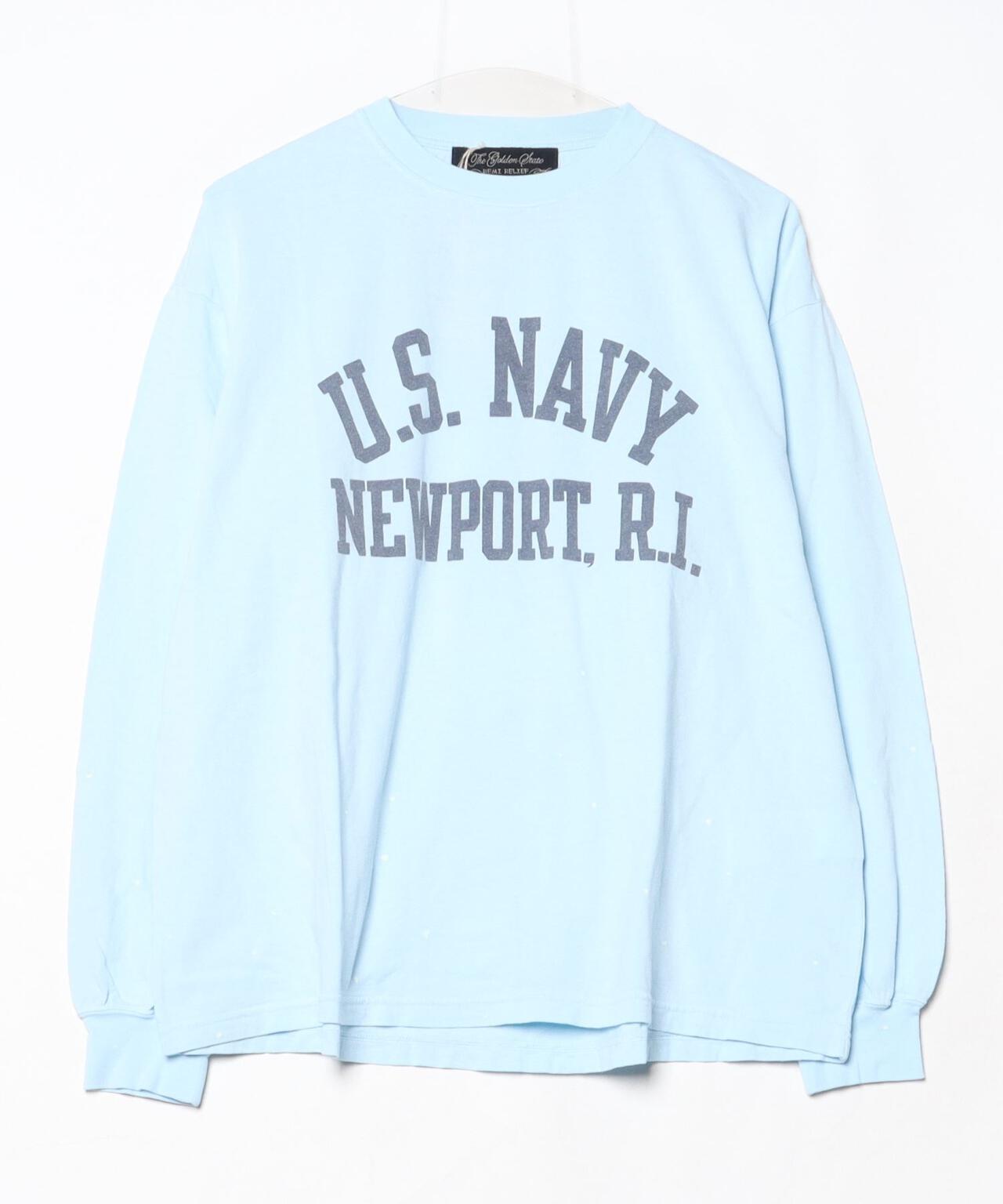 REMI RELIEF(レミレリーフ) 別注20/-天竺ロンT(US NAVY)ペイント加工