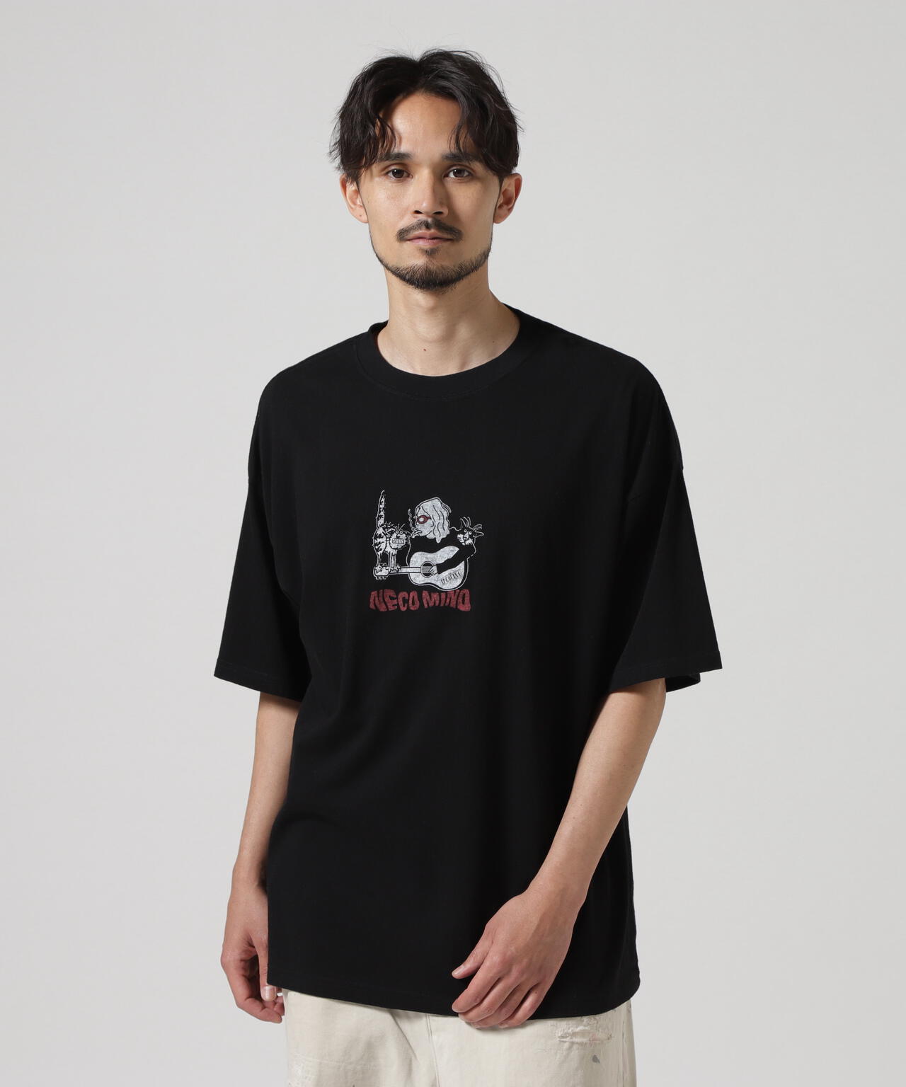 REMI RELIEF(レミレリーフ) 別注20/-天竺BIGサイズTシャツ(NECO)