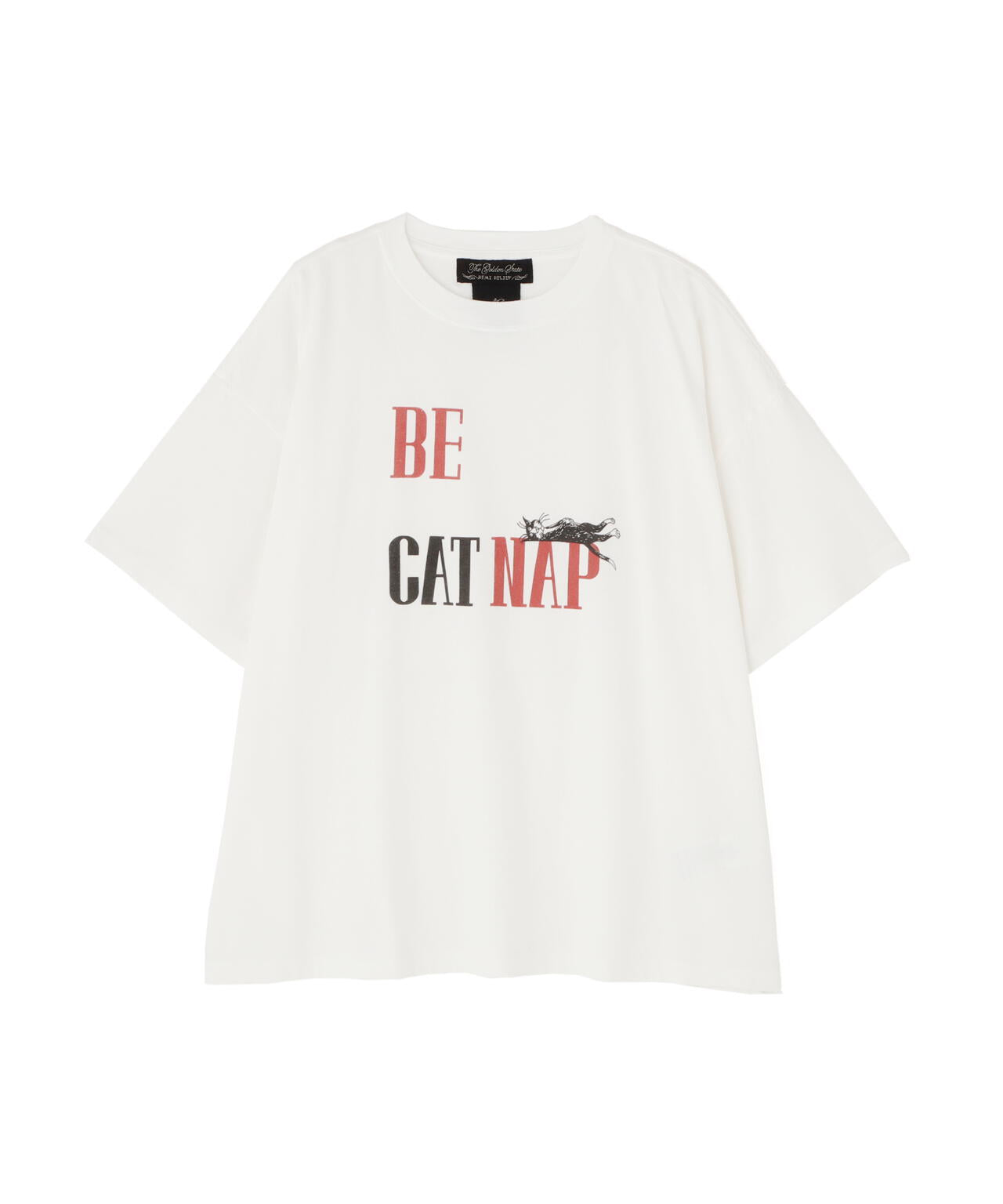 REMI RELIEF(レミレリーフ) 別注20/-天竺BIGサイズTシャツ(BE CAT NAP)