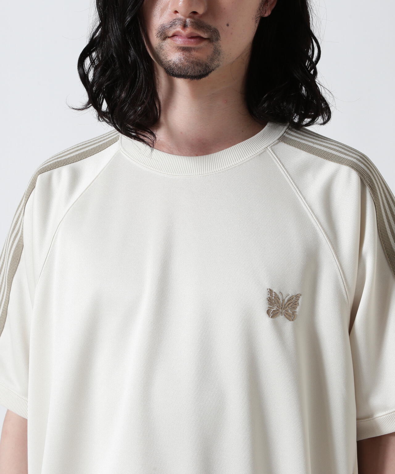 NEEDLES【B'2nd EXCLUSIVE】 S/S TRACK CREW NECK SHIRT - POLY SMOOTH