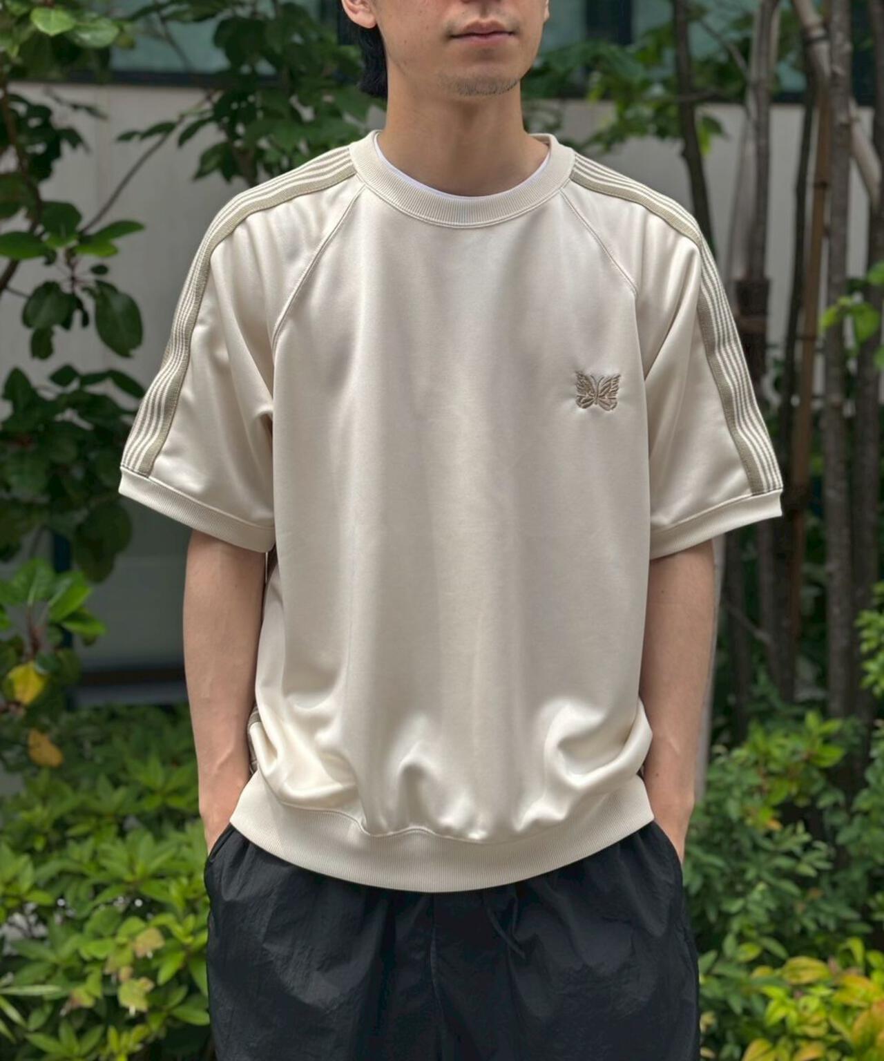 NEEDLES【B'2nd EXCLUSIVE】 S/S TRACK CREW NECK SHIRT - POLY SMOOTH