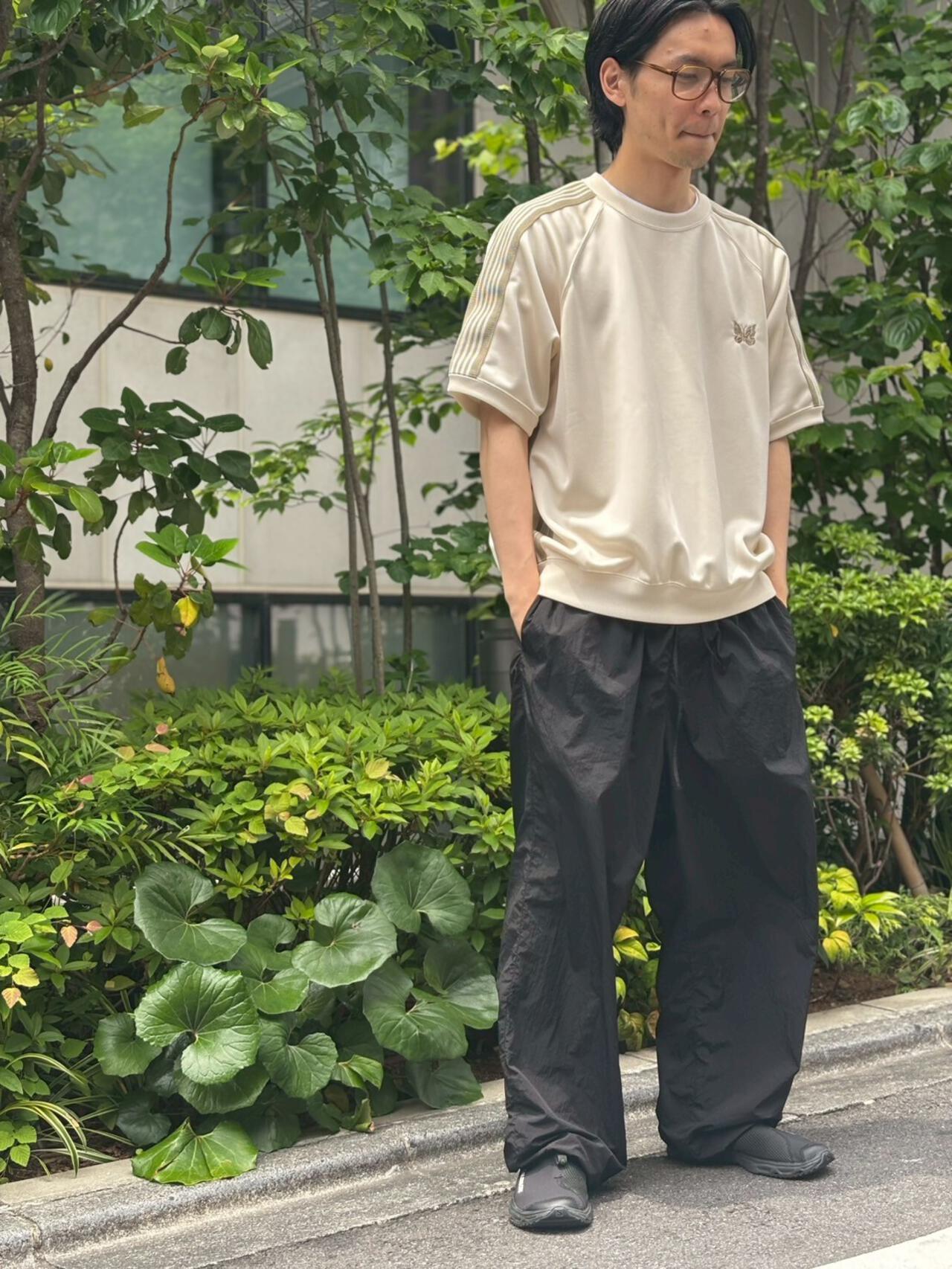 NEEDLES【B'2nd EXCLUSIVE】 S/S TRACK CREW NECK SHIRT - POLY SMOOTH