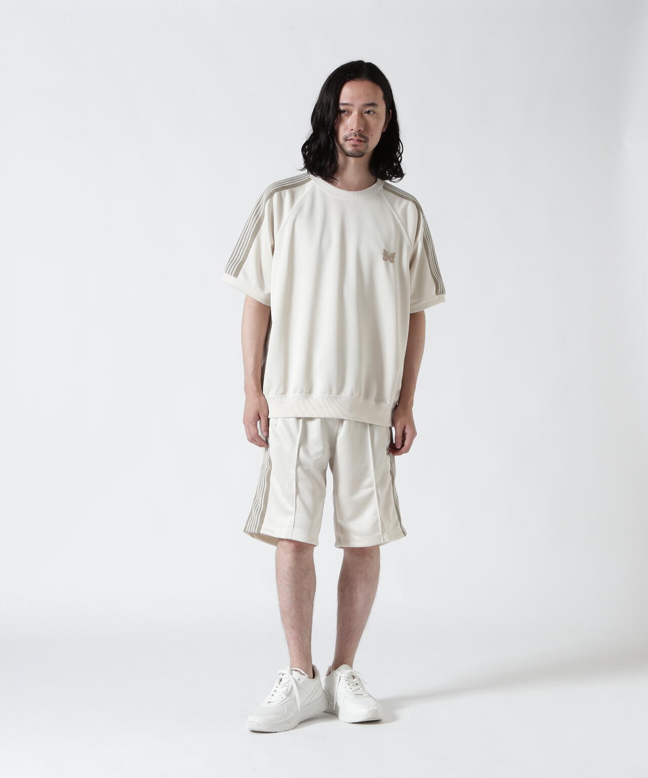 NEEDLES【B'2nd EXCLUSIVE】 S/S TRACK CREW NECK SHIRT - POLY SMOOTH