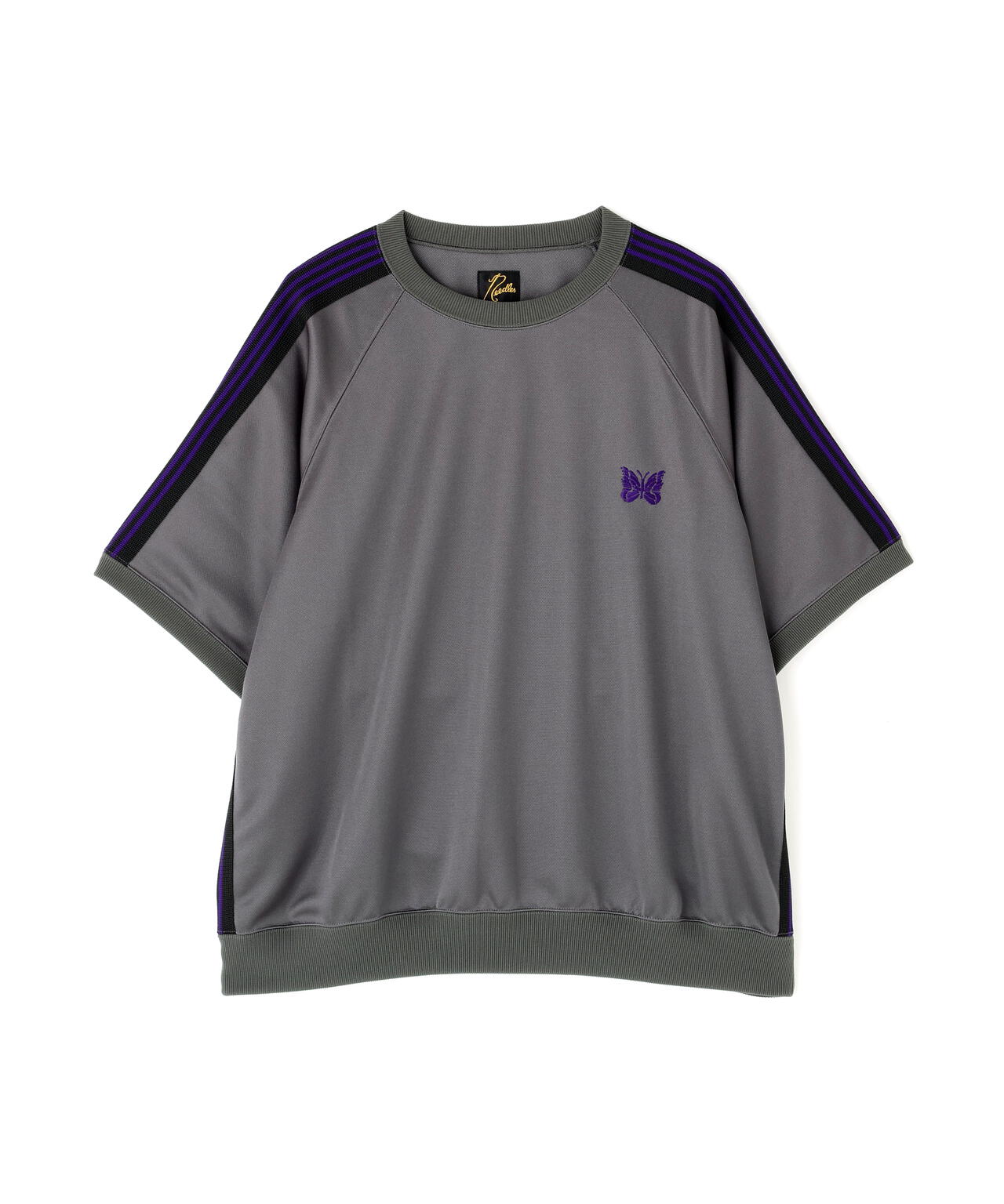 NEEDLES【B'2nd EXCLUSIVE】 S/S TRACK CREW NECK SHIRT - POLY SMOOTH