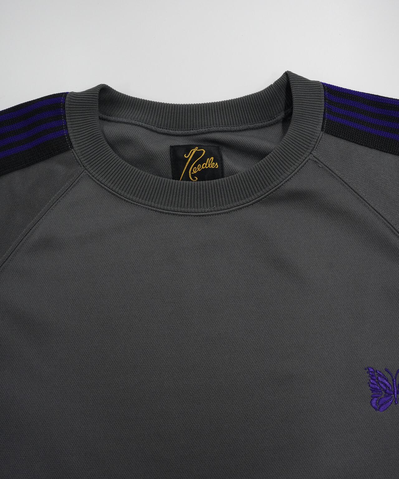 NEEDLES【B'2nd EXCLUSIVE】 S/S TRACK CREW NECK SHIRT - POLY SMOOTH