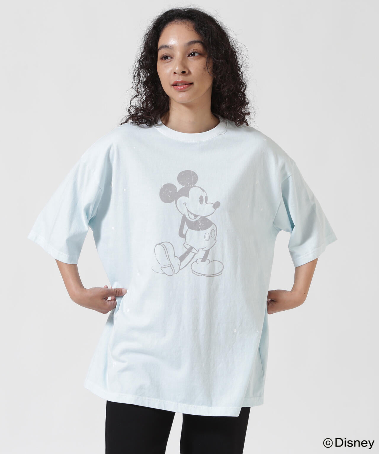 GOOD ROCK SPEED (グッドロックスピード) 別注ペインティングミッキーTシャツ