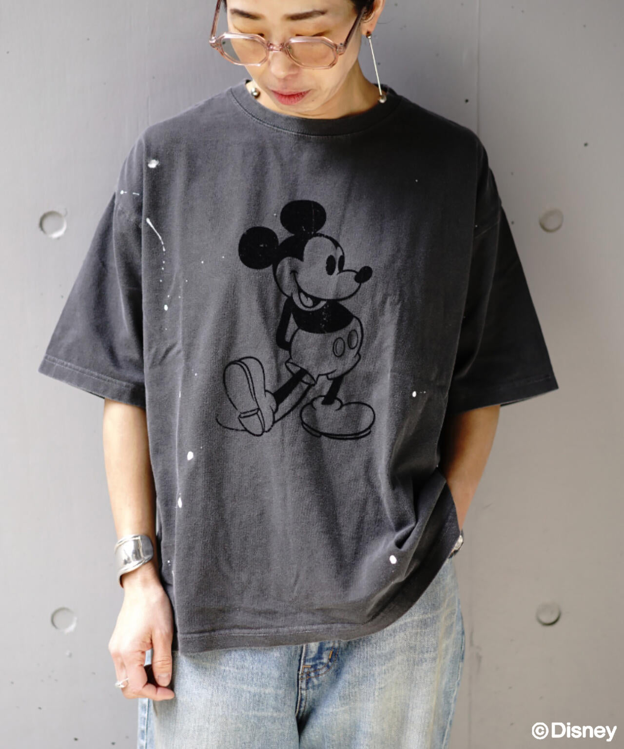 GOOD ROCK SPEED (グッドロックスピード) 別注ペインティングミッキーTシャツ