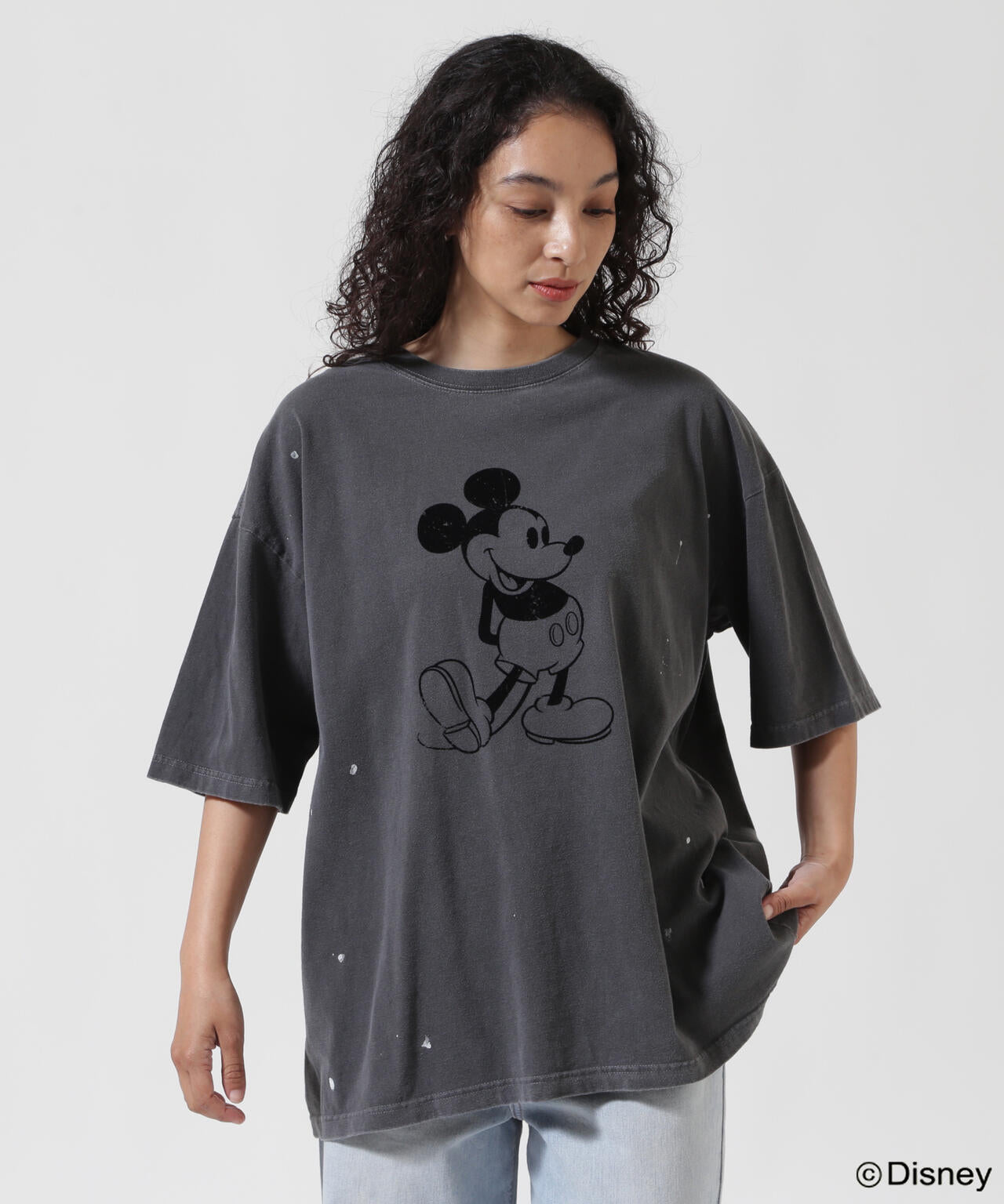 GOOD ROCK SPEED (グッドロックスピード) 別注ペインティングミッキーTシャツ