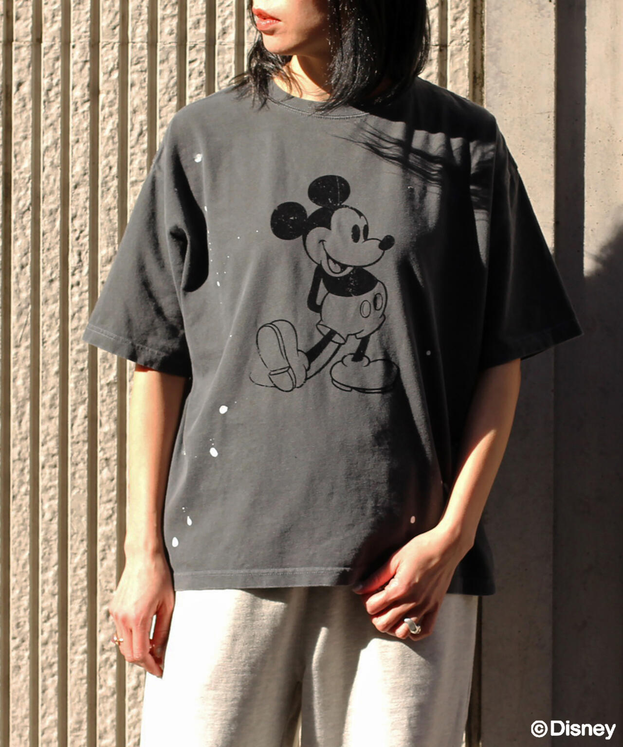 GOOD ROCK SPEED (グッドロックスピード) 別注ペインティングミッキーTシャツ