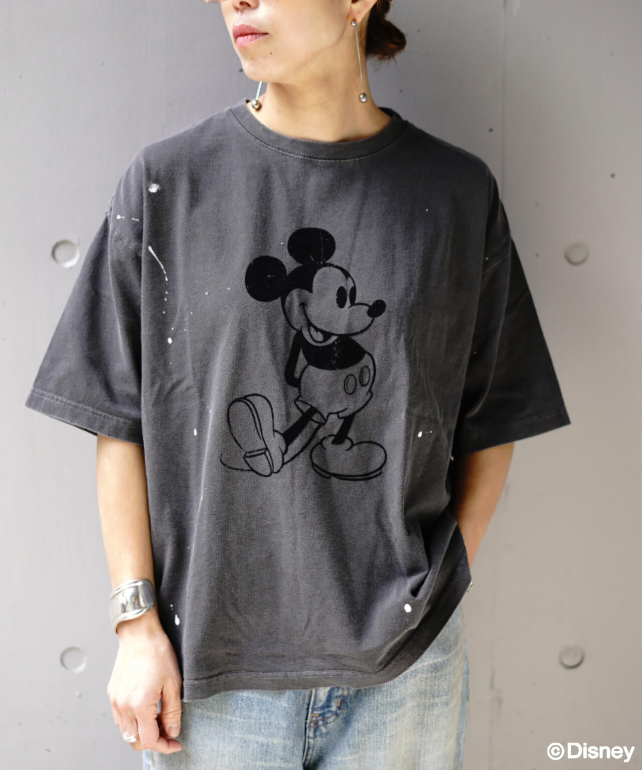 GOOD ROCK SPEED (グッドロックスピード) 別注ペインティングミッキーTシャツ