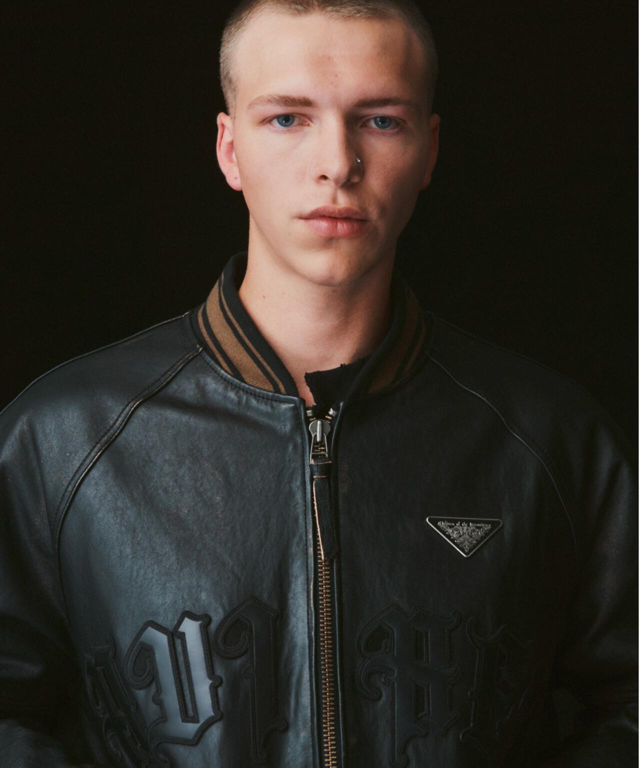 AVIREX x Children of the discordance / VARSITY LEATHER JACKET