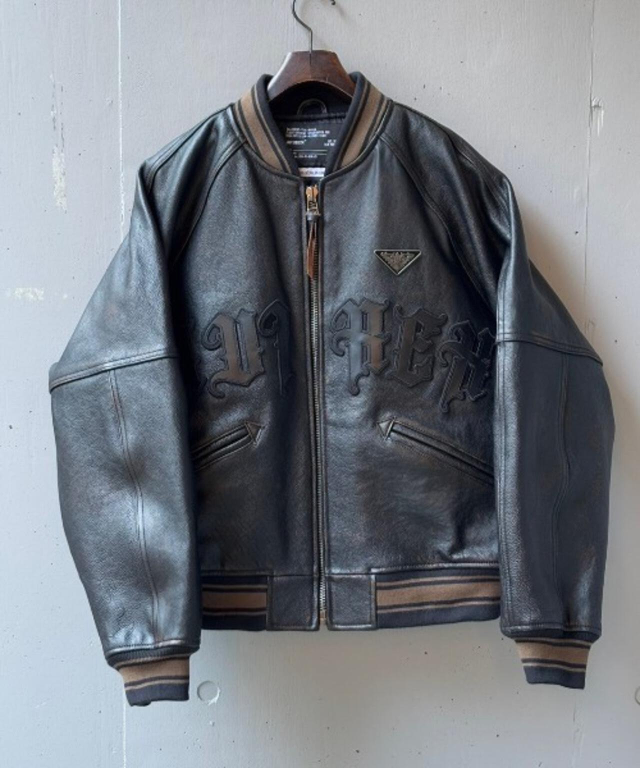 AVIREX x Children of the discordance / VARSITY LEATHER JACKET
