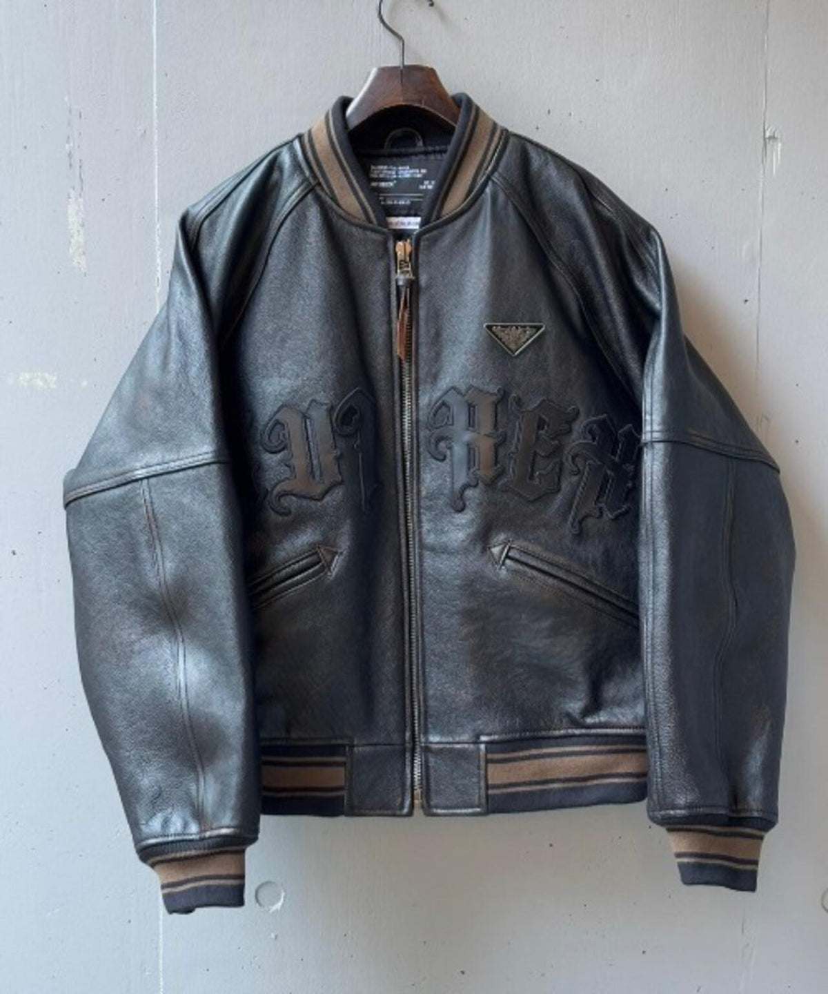 AVIREX x Children of the discordance / VARSITY LEATHER JACKET