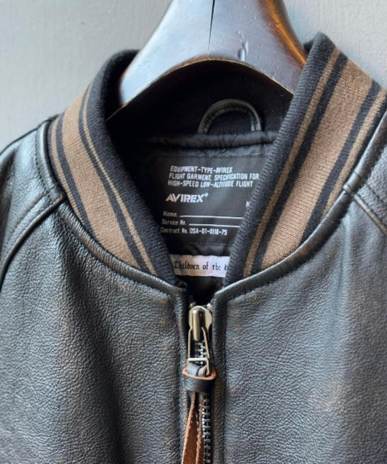 AVIREX x Children of the discordance / VARSITY LEATHER JACKET