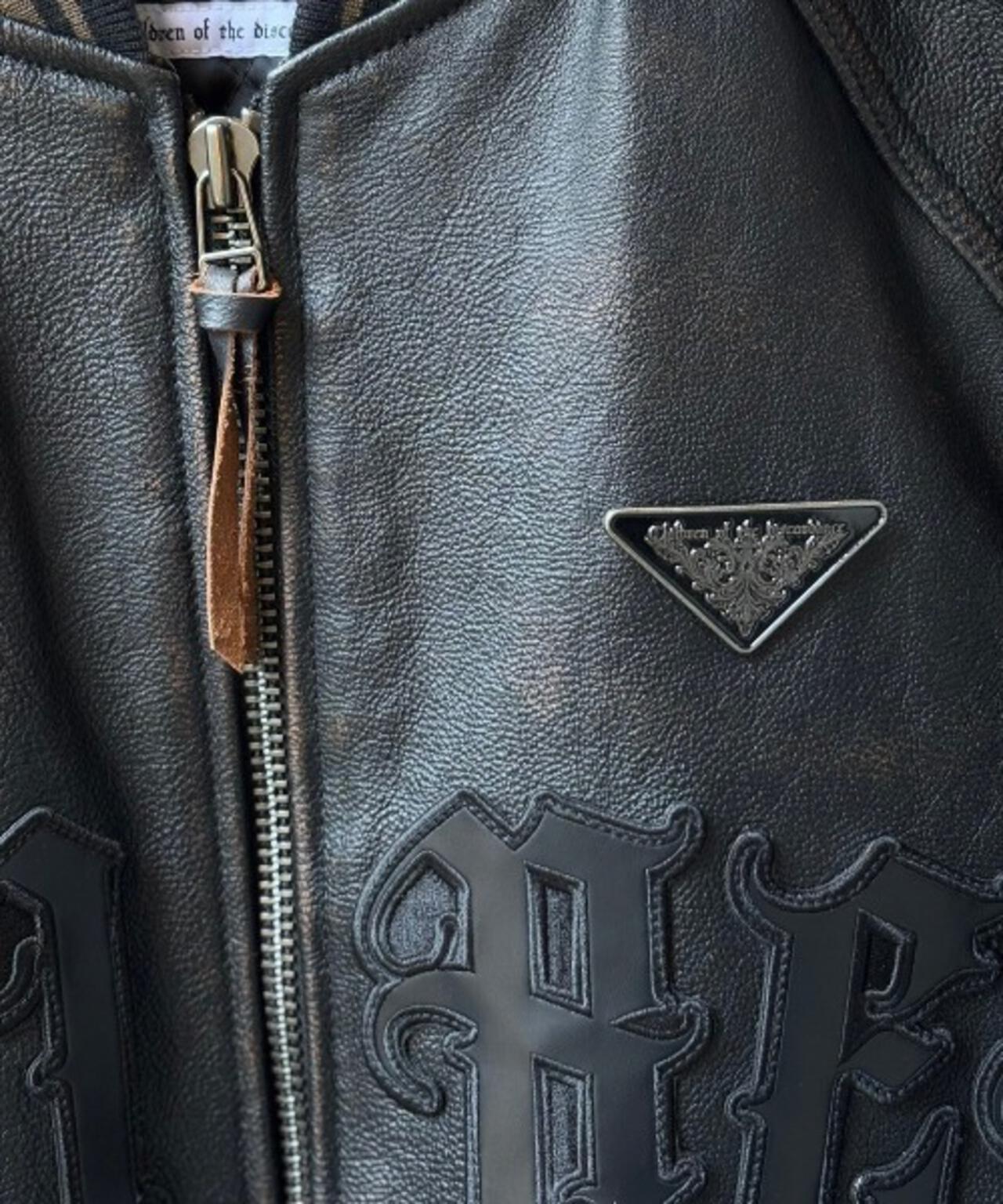 AVIREX x Children of the discordance / VARSITY LEATHER JACKET