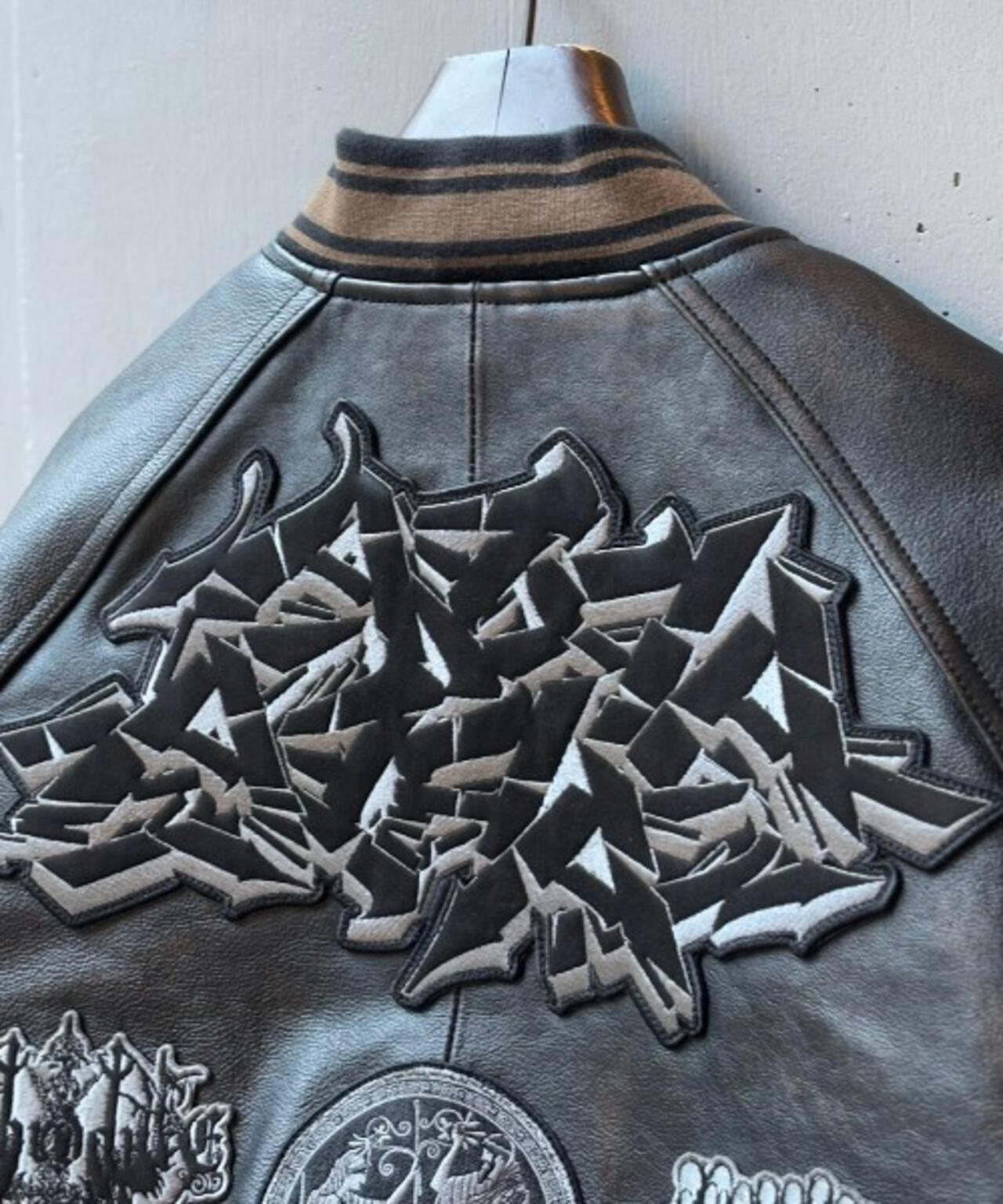 AVIREX x Children of the discordance / VARSITY LEATHER JACKET