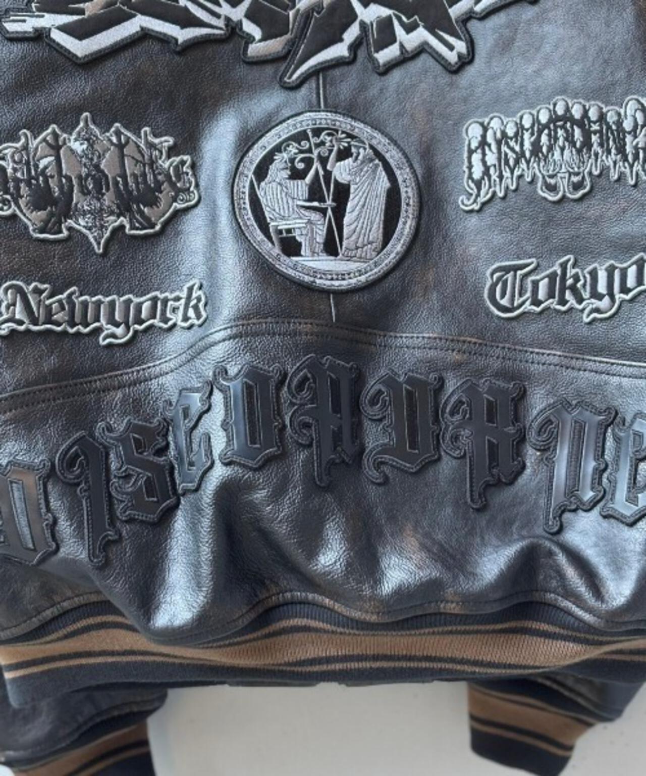 AVIREX x Children of the discordance / VARSITY LEATHER JACKET