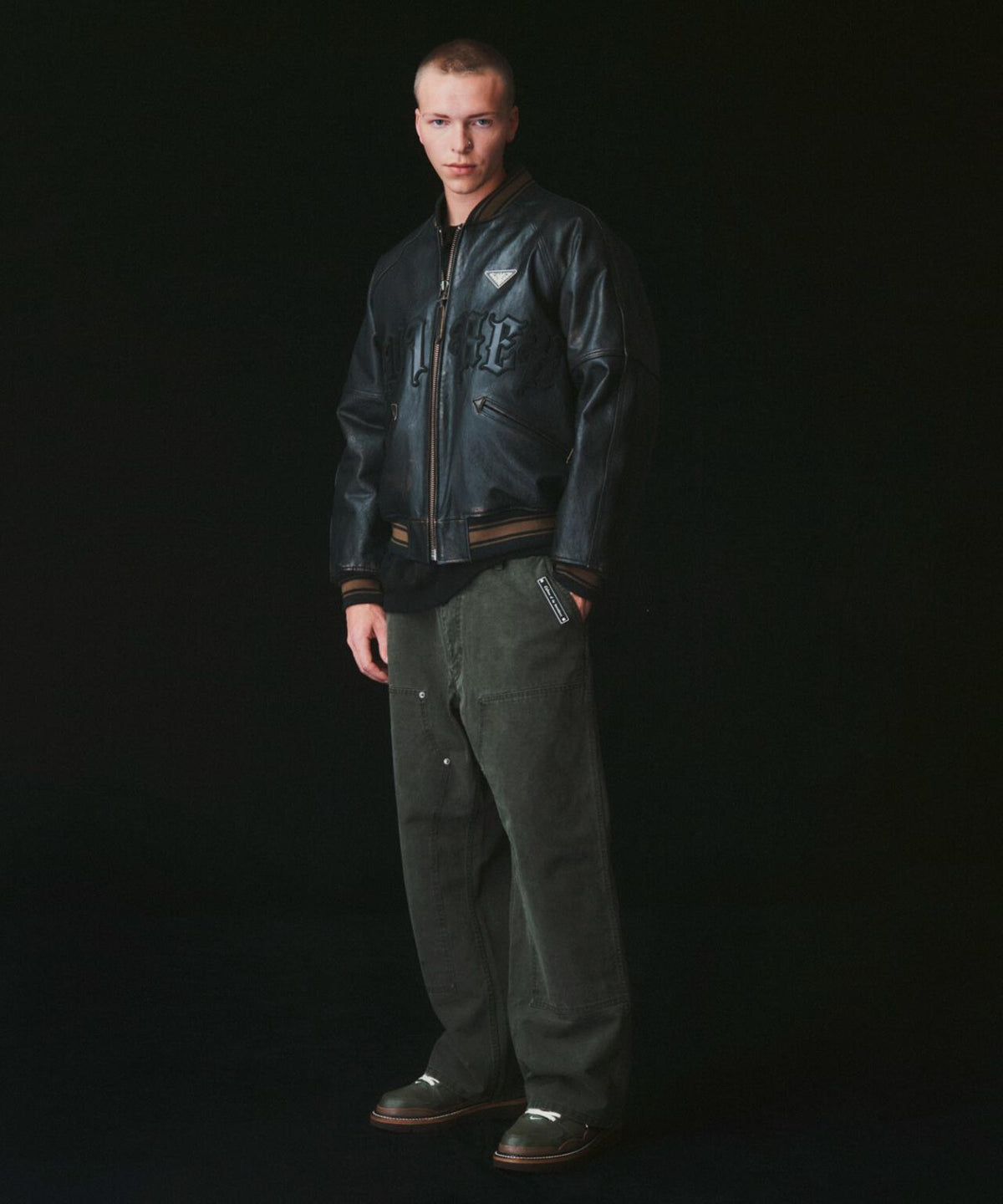 AVIREX x Children of the discordance / VARSITY LEATHER JACKET
